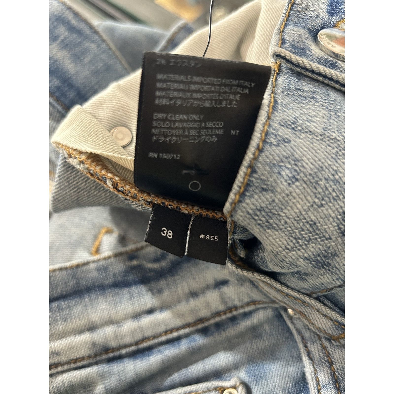 Amiri AMIRI PLAYBOI LASER JEANS SIZE 38 PREOWNED Size US 38 / EU 54 - 6 Thumbnail