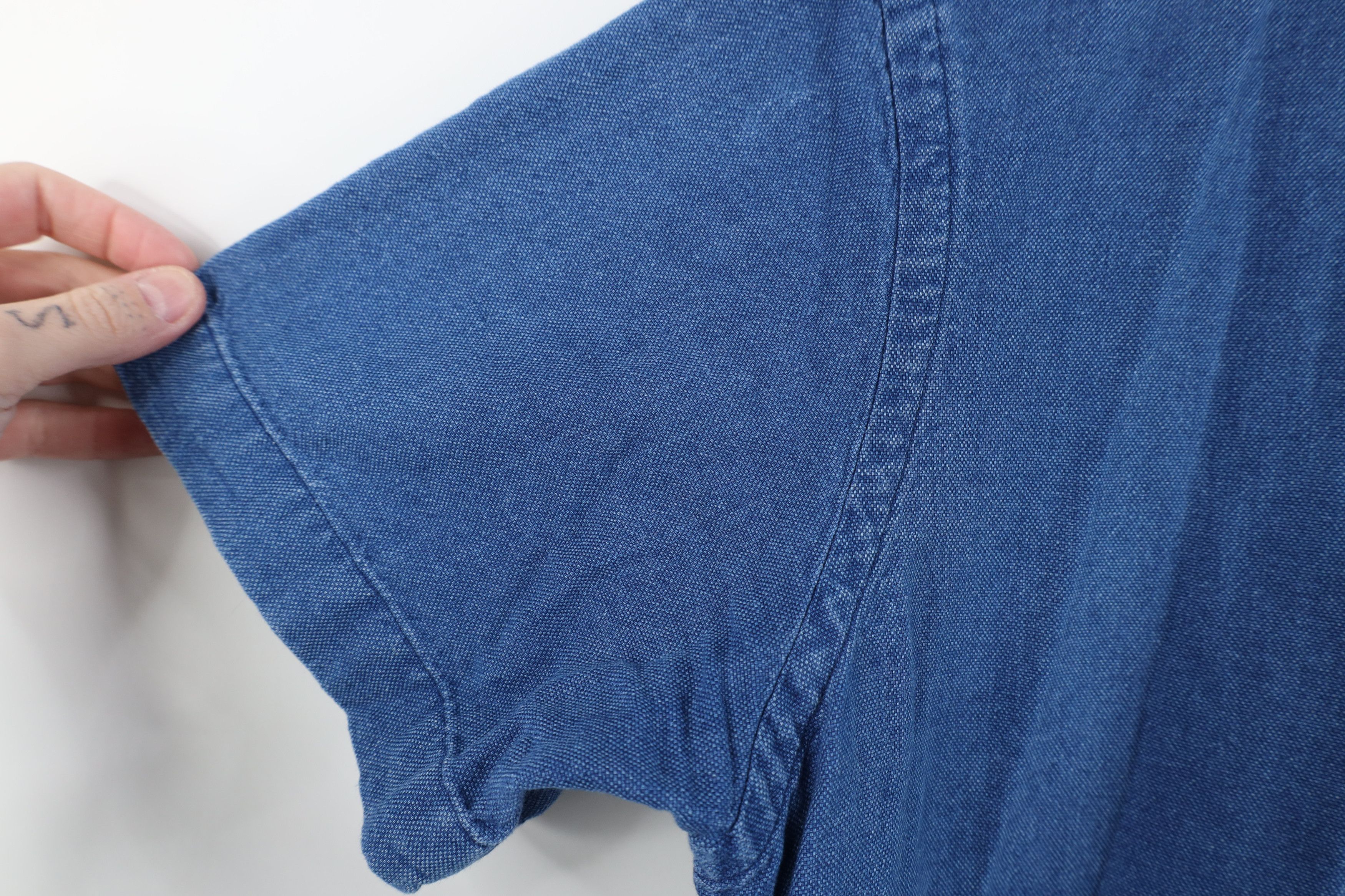 Ralph Lauren Vintage Ralph Lauren Short Sleeve Button Down Shirt Blue Size US M / EU 48-50 / 2 - 6 Thumbnail