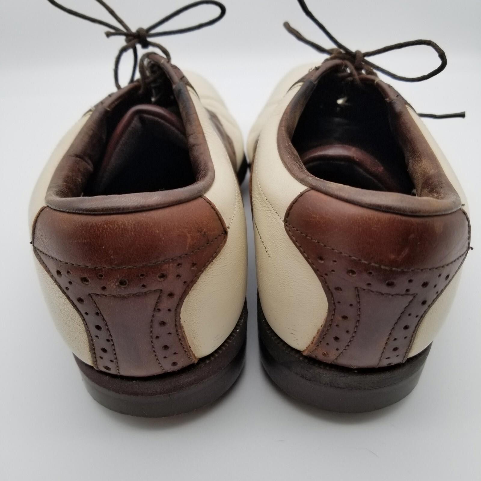 Footjoy Footjoy Dryjoys US 9M Men's Saddle Golf Shoes White/Brown Size ONE SIZE - 5 Thumbnail