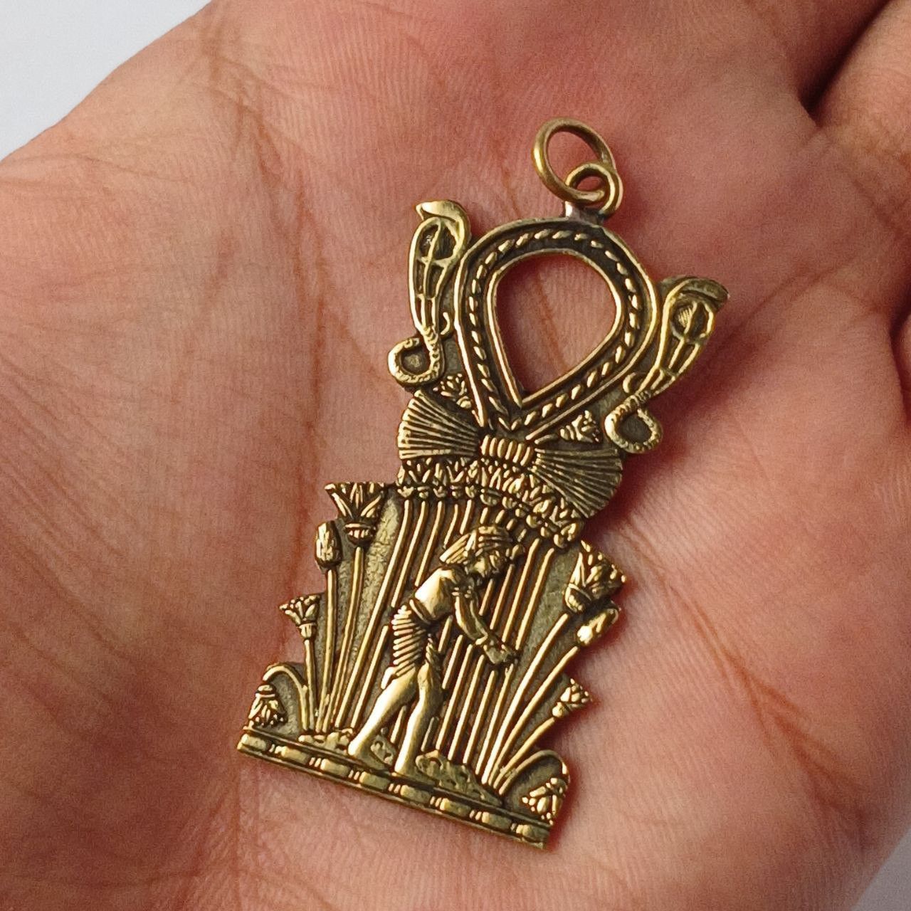 Handmade Antique Egyptian Ankh Pendant – Handmade Brass Amulet Size ONE SIZE - 6 Thumbnail