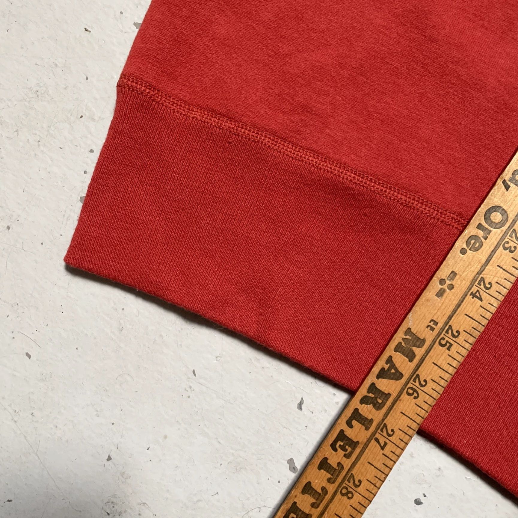 Vintage The Real McCoy's Sweatshirt College Style Cotton Military Pullover Unisex Adults XL Burnt Red Size US XL / EU 56 / 4 - 5 Thumbnail