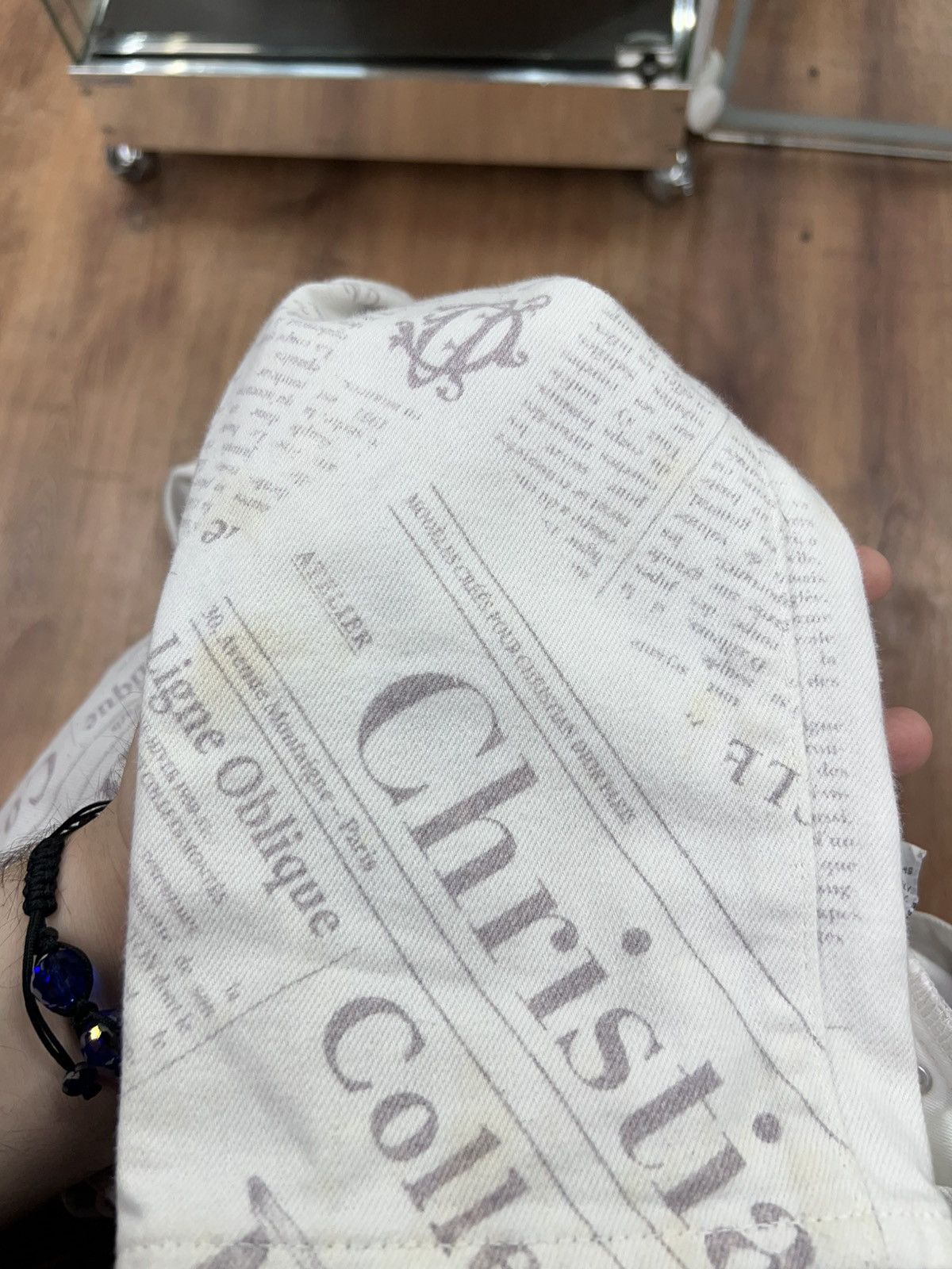 Christian Dior Monsieur Dior Newspaper Print Jeans Size 29 Size US 29 - 17 Thumbnail