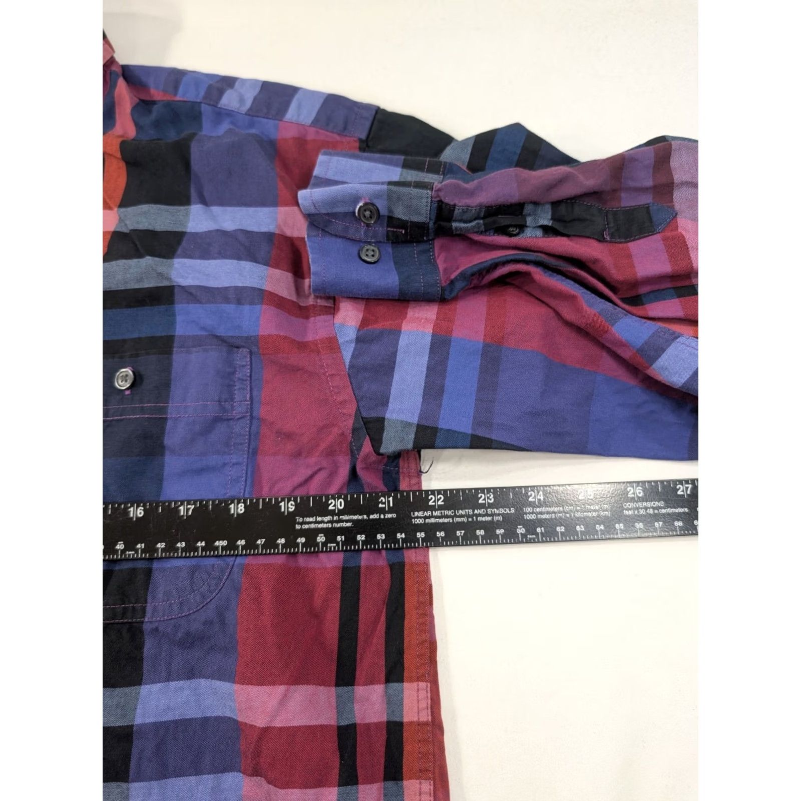 Wrangler Wrangler Shirt Mens M Red George Strait Men Sleeve Plaid Western Button Front Size US M / EU 48-50 / 2 - 6 Thumbnail
