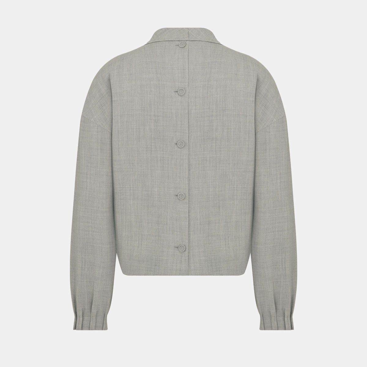 Dior o1bcso1str1224 Stand Collar Top in Grey Size US XL / EU 56 / 4 - 2 Thumbnail