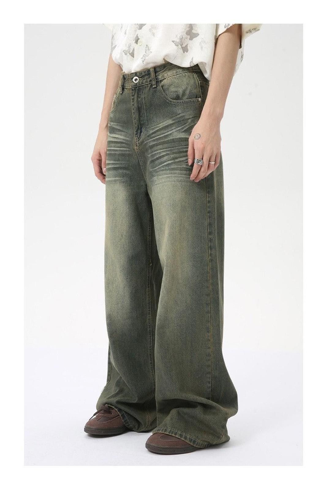 Jean Baggy Wide Leg Denim Jeans Size US 30 / EU 46 - 2 Thumbnail