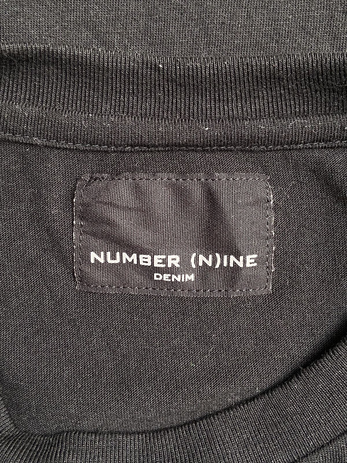 Number (N)ine NUMBER NINE Black T-Shirt Size US S / EU 44-46 / 1 - 6 Thumbnail