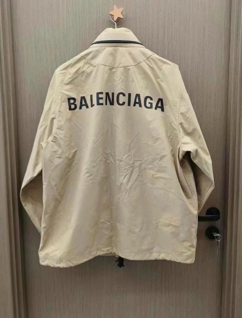 Balenciaga Balenciaga khaki back letter windbreaker jacket-2506 Size US XS / EU 42 / 0 - 1 Thumbnail
