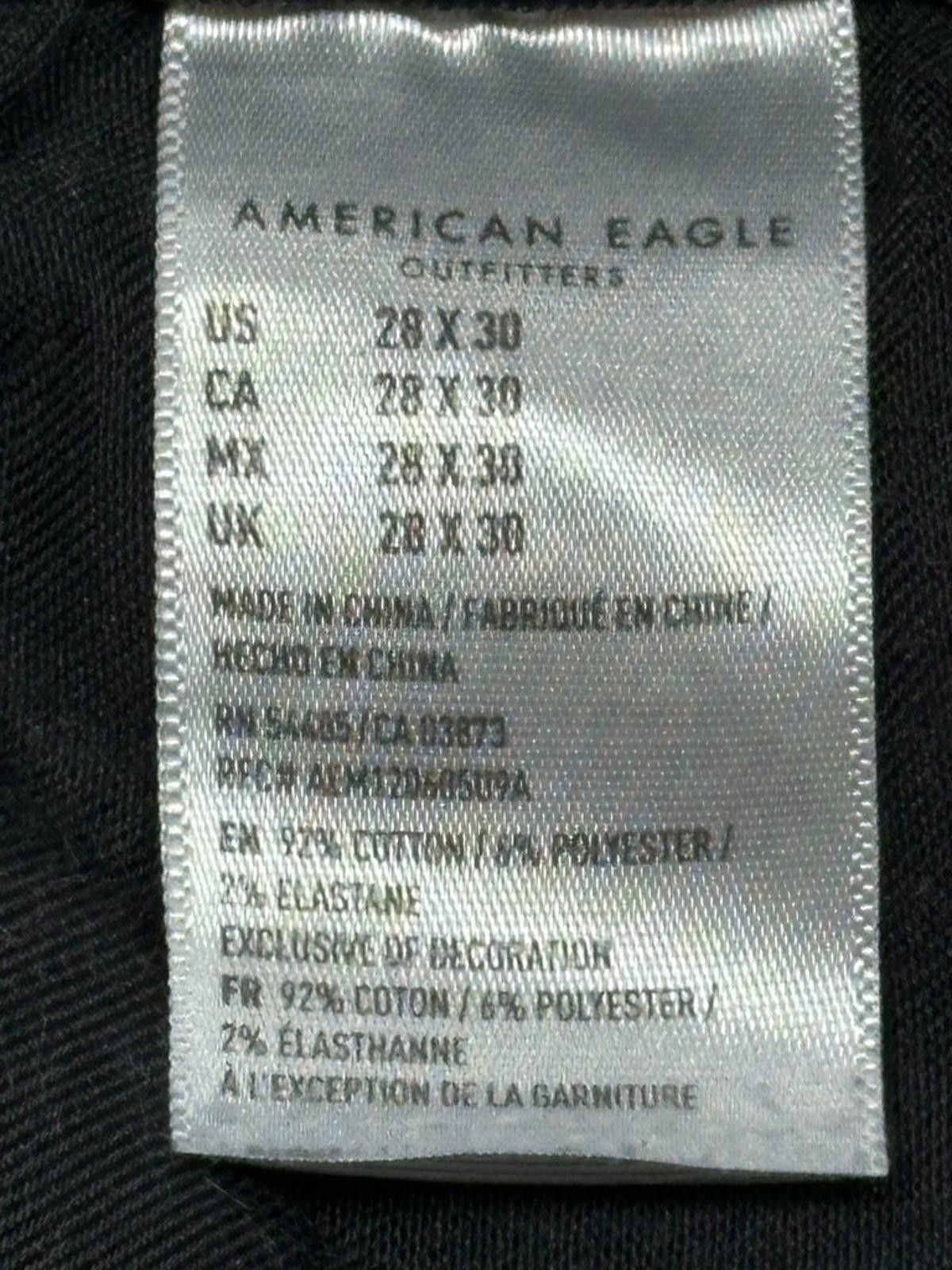 American Eagle Outfitters American Eagle Distressed Flex Denim Jeans Gray Mens 28/30 Size US 28 / EU 44 - 6 Thumbnail