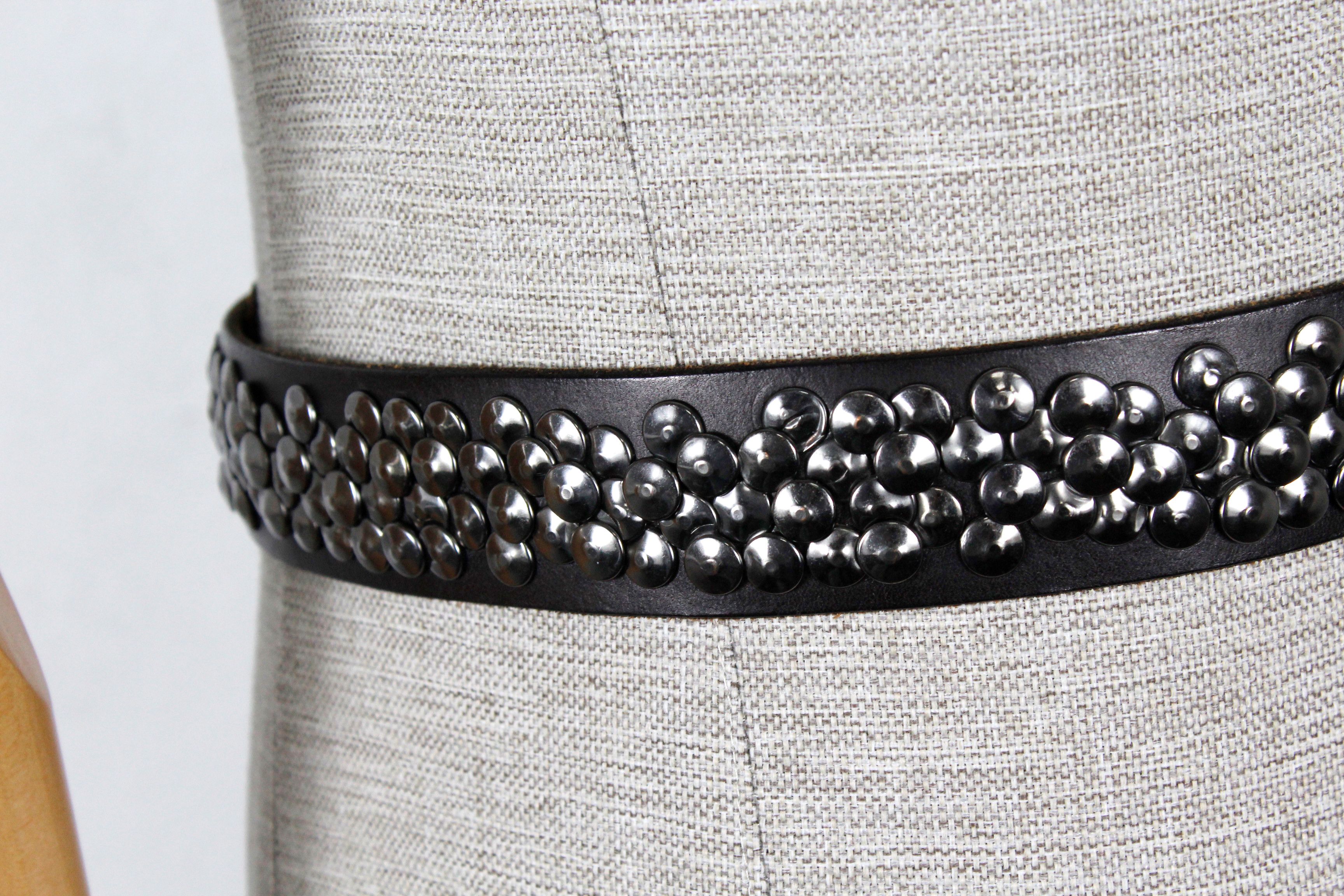 Japanese Brand × Vintage VINTAGE RHINESTONES BELT BB SIMON STYLE Leather Y2K Size ONE SIZE - 5 Thumbnail