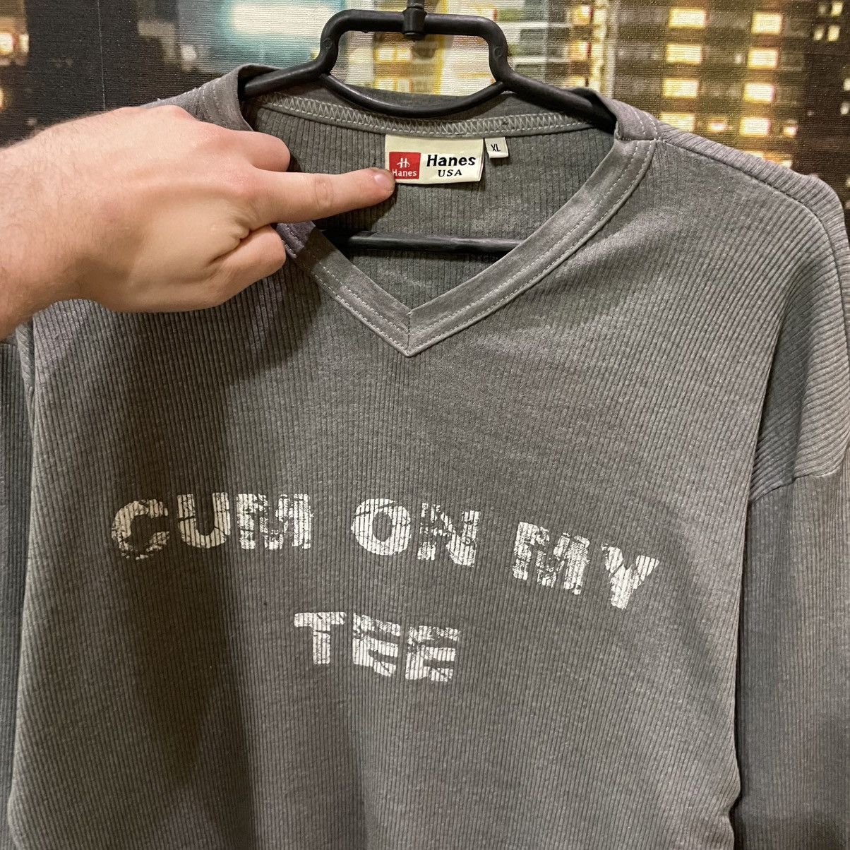 4GSELLER VINTAGE 90S CUM ON MY TEE FUNNY BAND ROCK PORN STAR TEE Y2K Size US XL / EU 56 / 4 - 3 Thumbnail