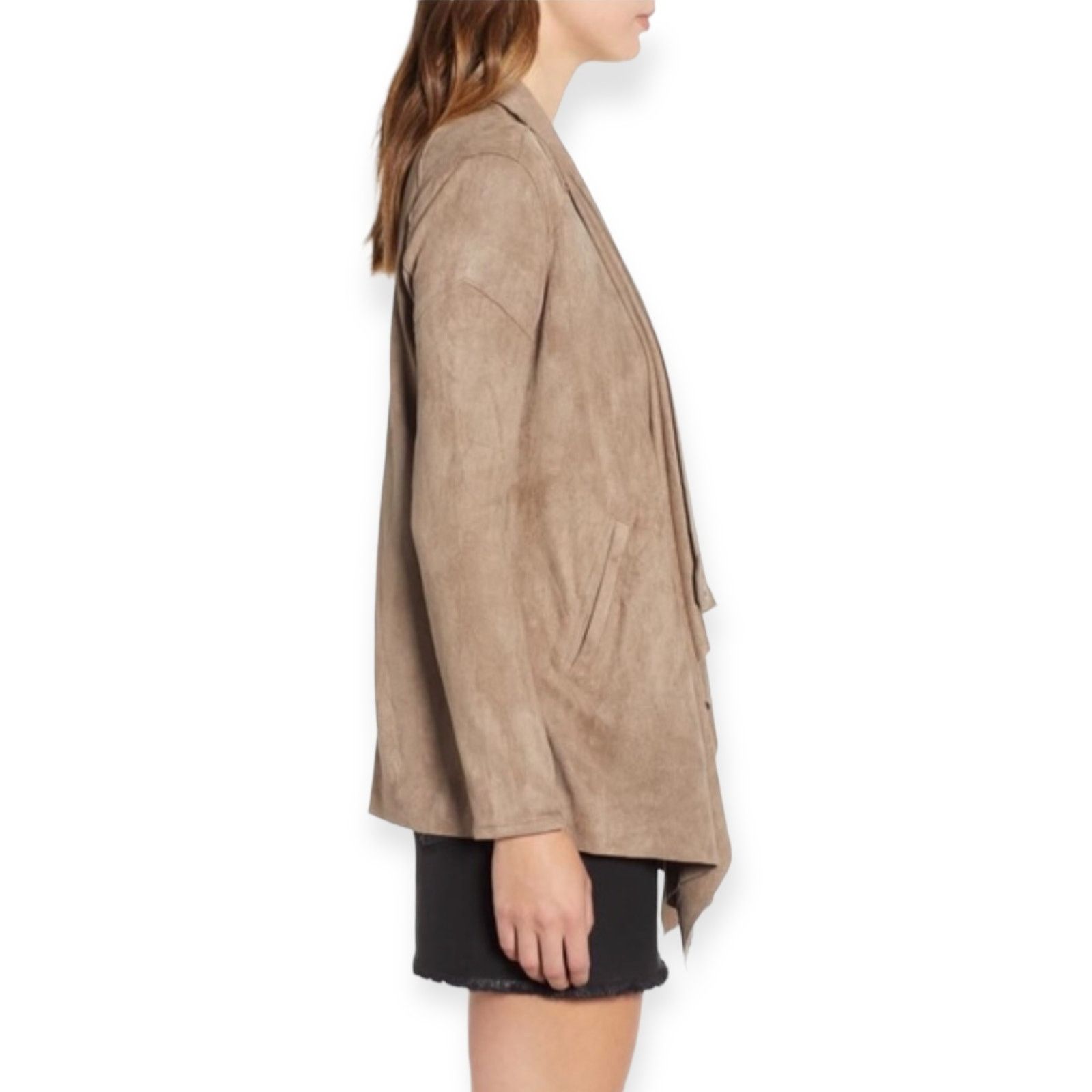 BLANKNYC BLANKNYC Cloud Nine Drape Jacket in Brown Size S / US 4 / IT 40 - 3 Thumbnail