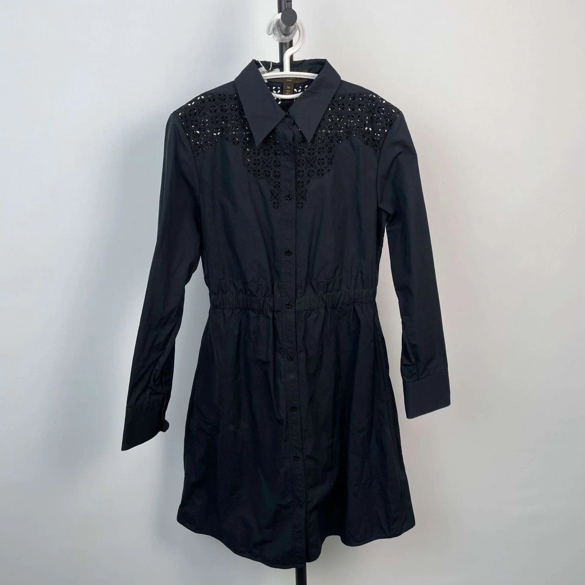 Louis Vuitton LV cutout embroidery navy dress 36 Size XS / US 0-2 / IT 36-38 - 1 Thumbnail