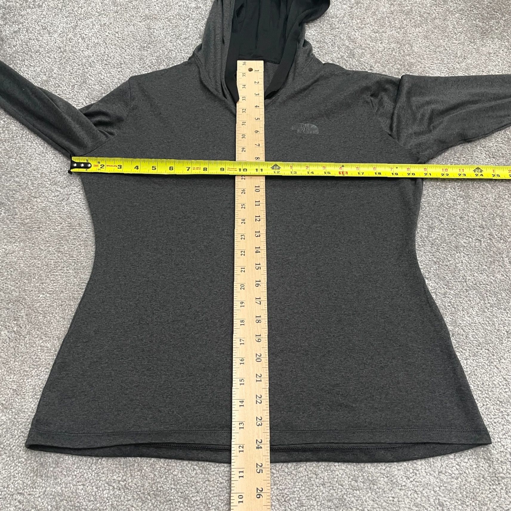 The North Face The North Face Hoodie Womens Large Dark Gray FlashDry Pullover Sweatshirt Active Size L / US 10 / IT 46 - 7 Thumbnail