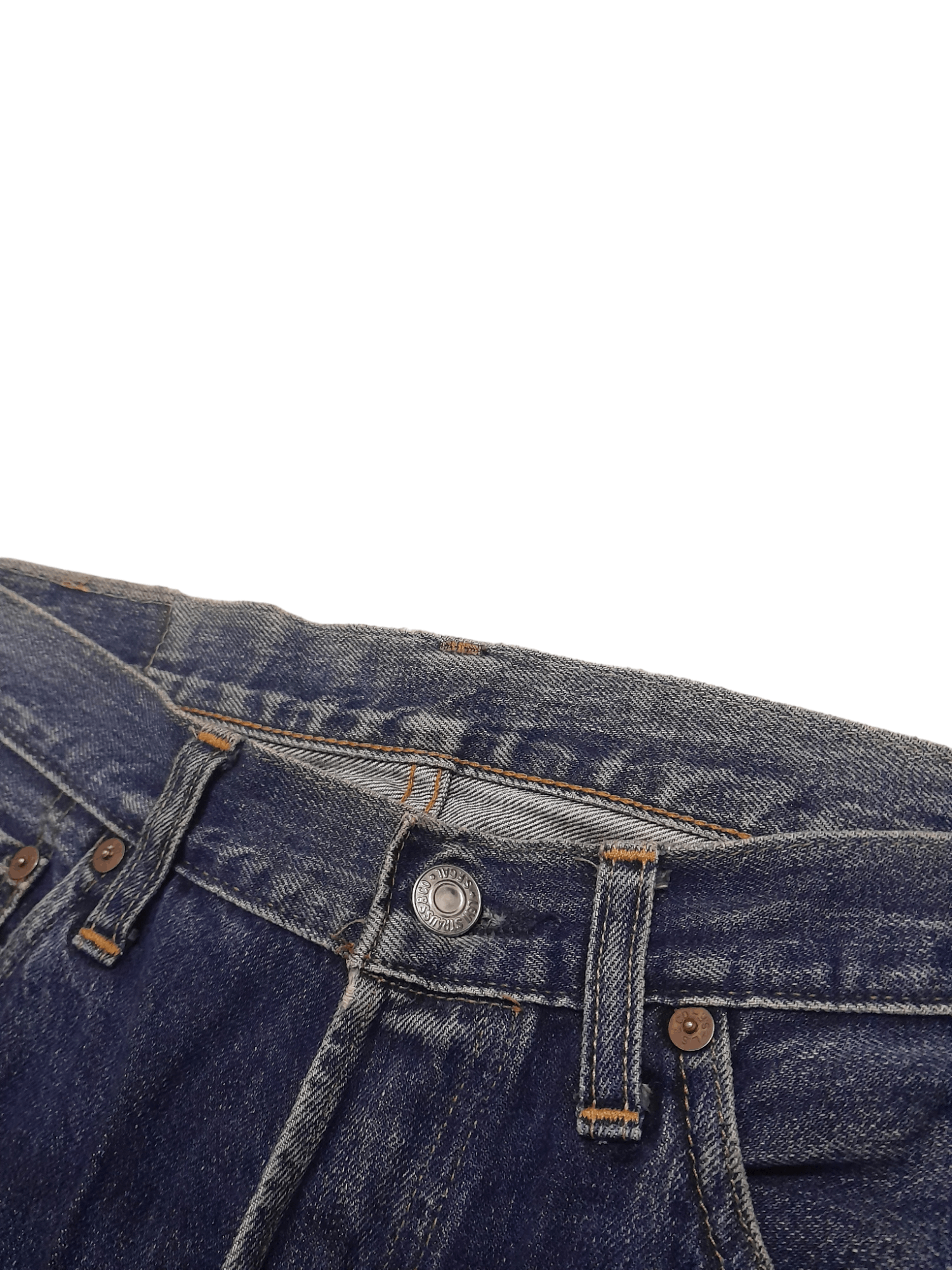 Levi's 90s Levis 501XX Big E Selvedge Button 555 (J9) w30 Size US 30 / EU 46 - 4 Thumbnail