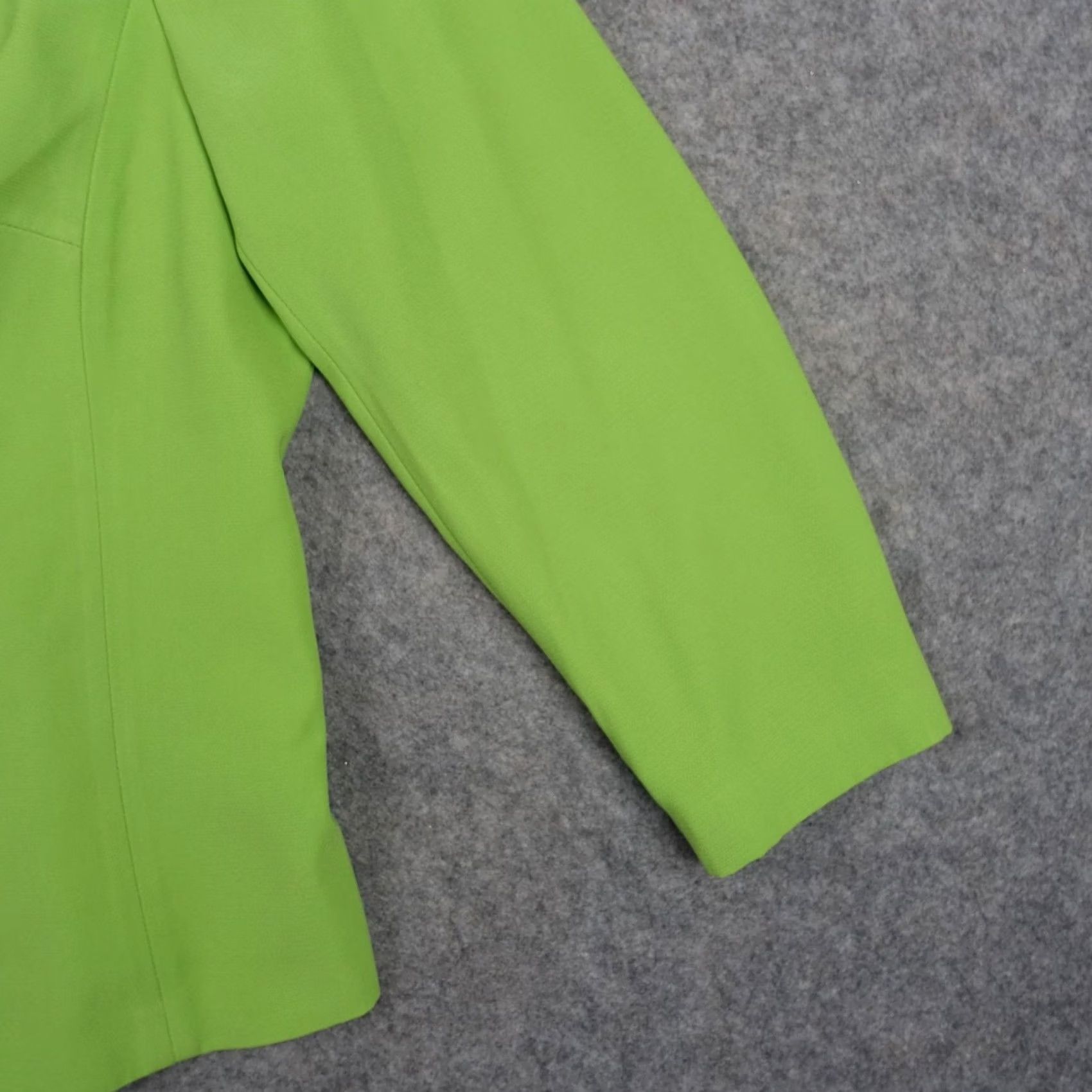 Vintage VINTAGE Jessica London Blazer Womens 20W Green Lined Notch Lapel Career Jacket Size 3XL / US 20-22 - 4 Thumbnail