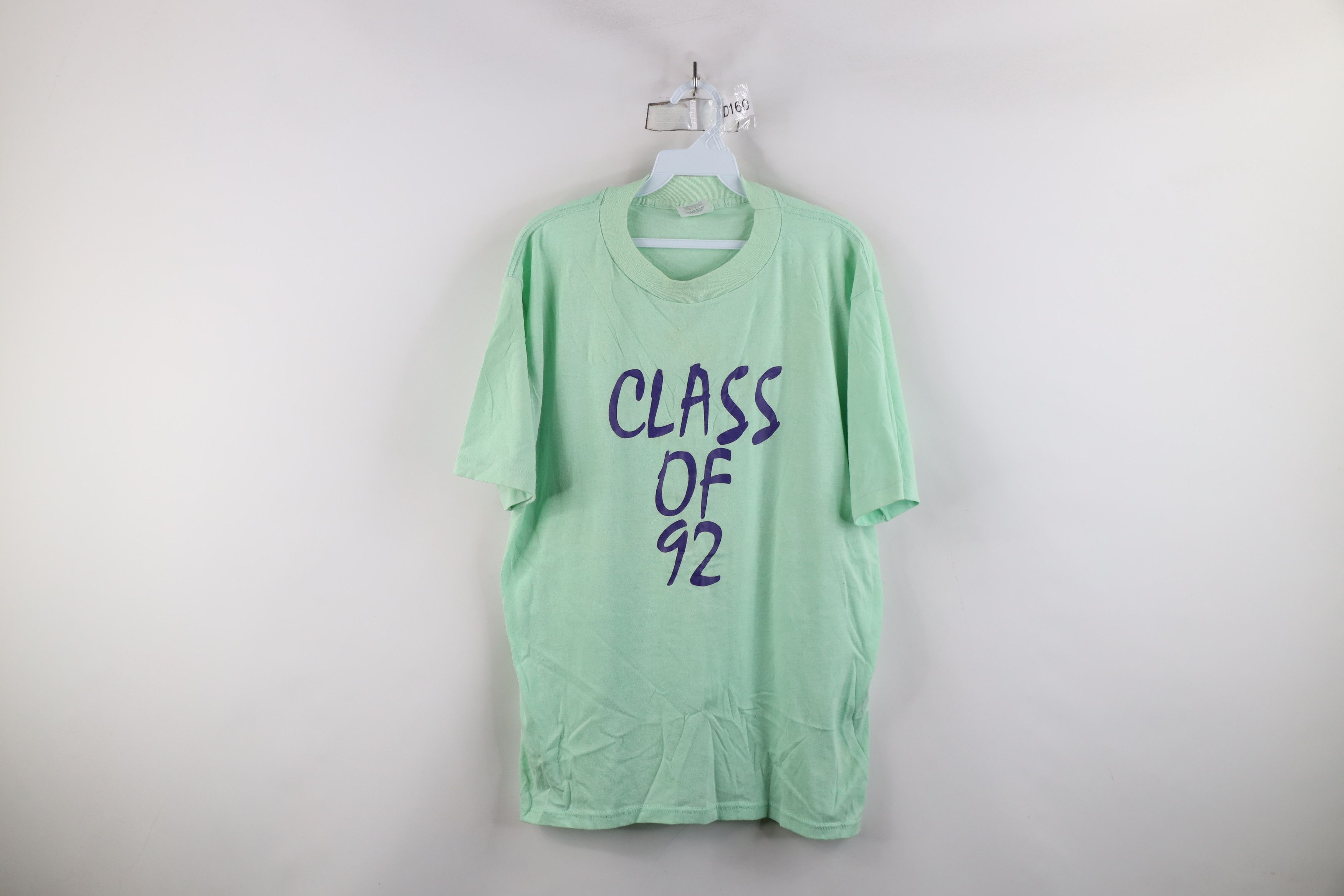 Vintage Vintage 90s Streetwear Short Sleeve T-Shirt Mint Green USA Size XL / US 12-14 / IT 48-50 - 1 Thumbnail
