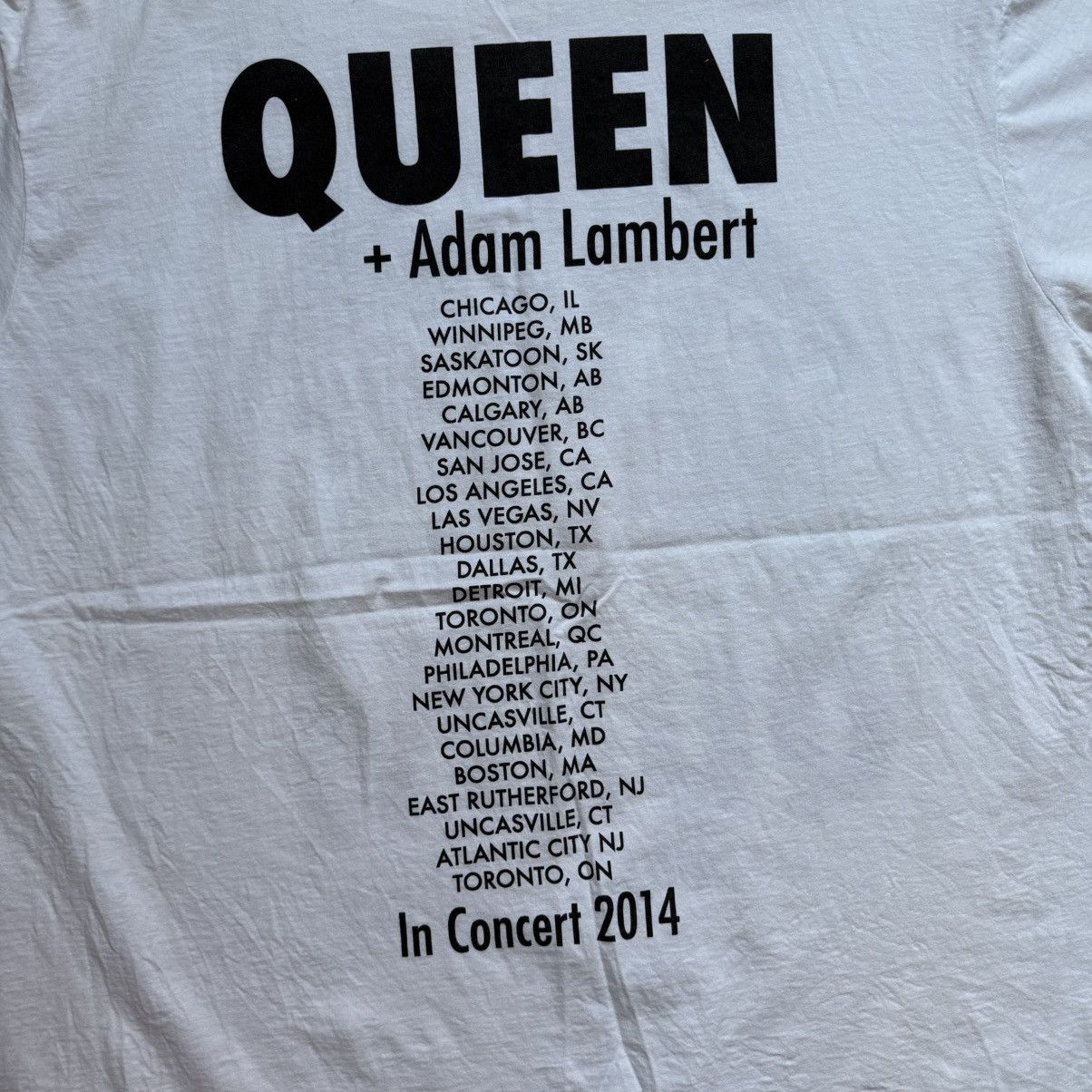 Gildan Queen + Adam Lambert In Concert 2014 Tee Size US XXL / EU 58 / 5 - 6 Thumbnail