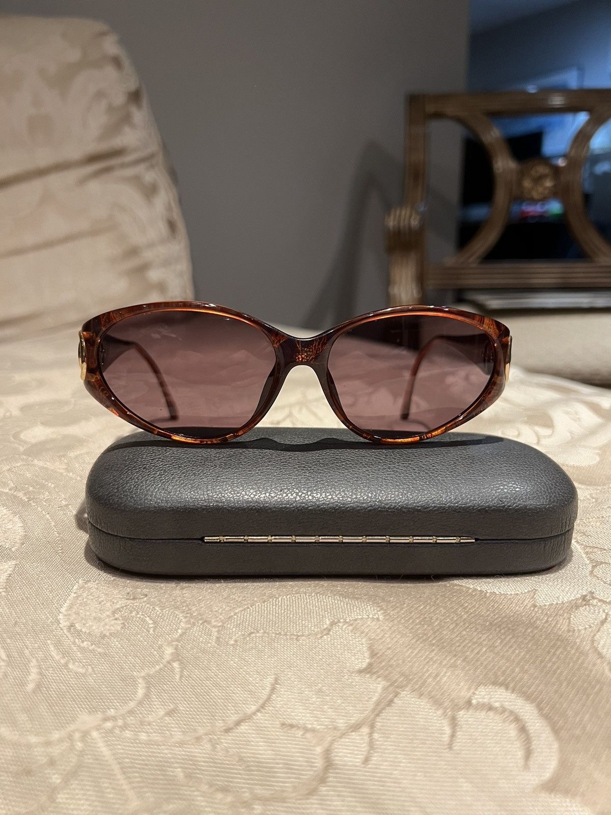 image of Christian Dior Monsieur Vintage Christian Dior Sunglasses in Brown, Women's