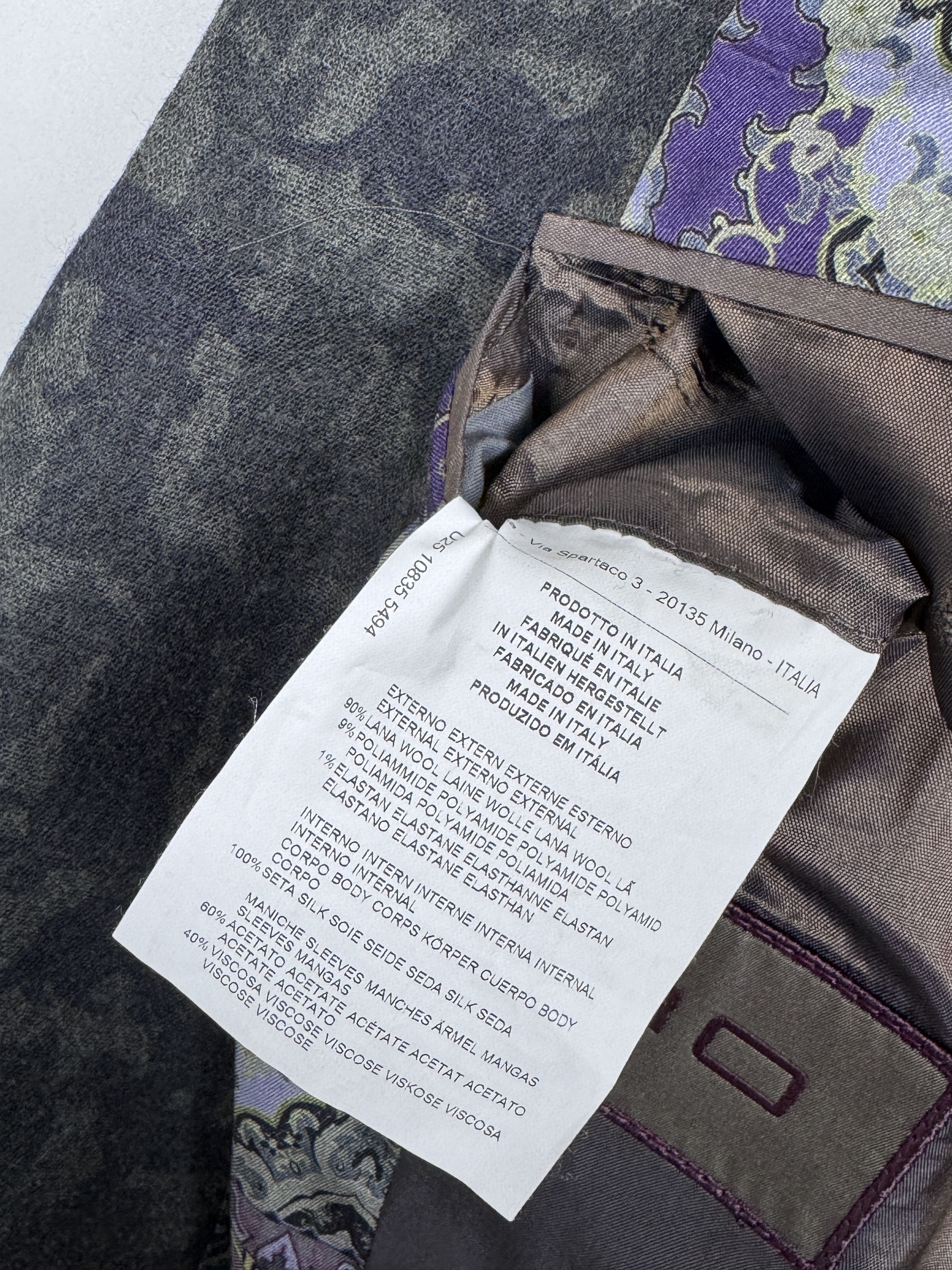 Etro ETRO Italy Wool Jacket with Silk Lining Paisley Pattern Size 38R - 11 Thumbnail