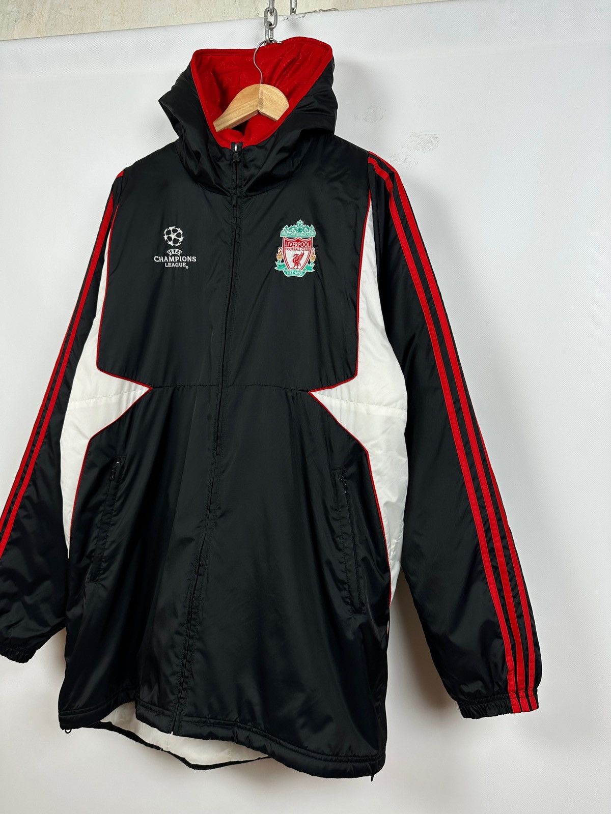 Vintage 2007-08 Adidas Liverpool Champions League Parka Coat Jacket Size US L / EU 52-54 / 3 - 9 Thumbnail