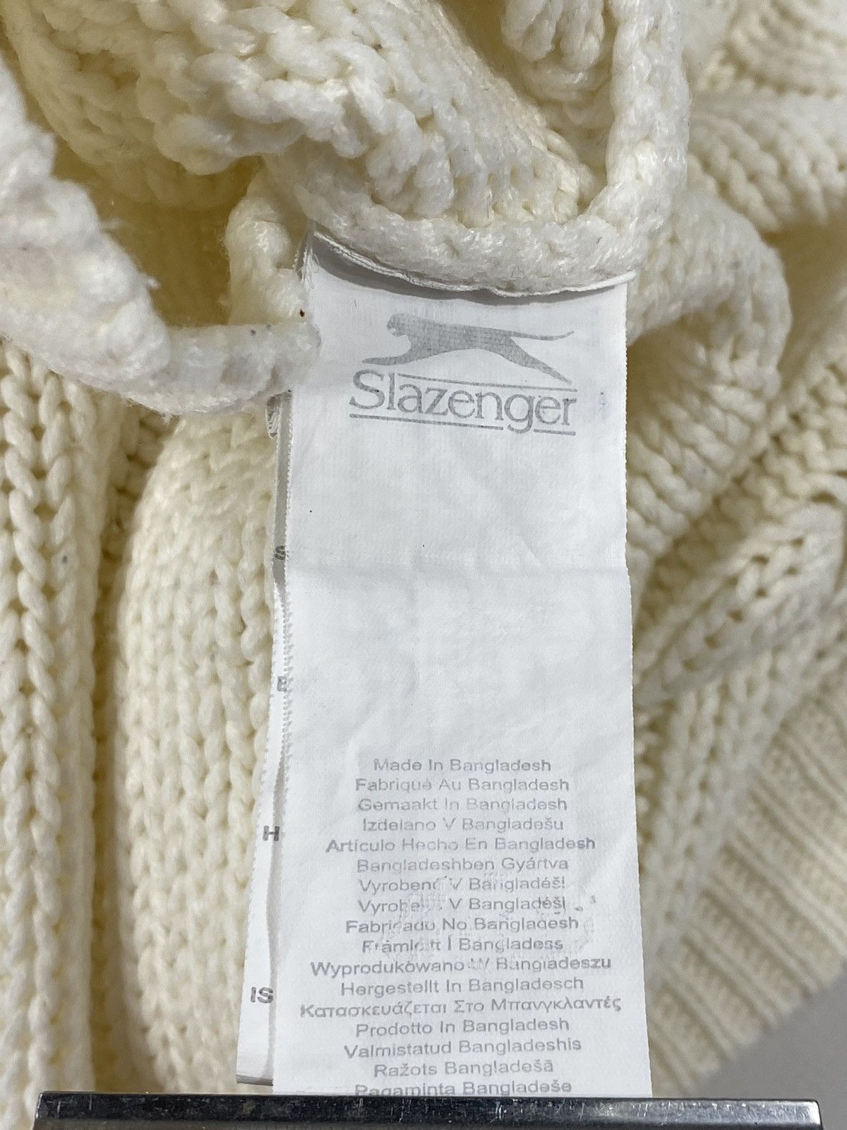 Vintage 🔥LASTDROP🔥 Slazenger Cozy Cable Knit School Vest Sweater Size S / US 4 / IT 40 - 6 Thumbnail