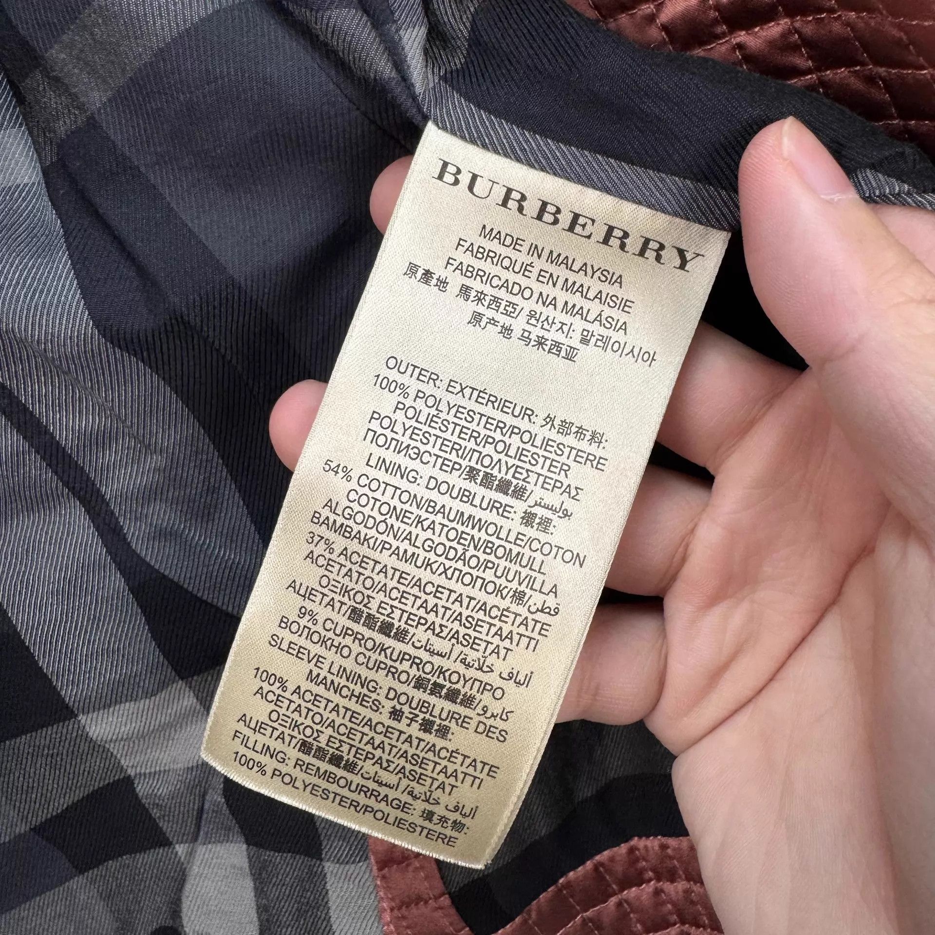 Burberry Burberry check-lined light cotton jacket UK6 99 new Size XS / US 0-2 / IT 36-38 - 7 Thumbnail
