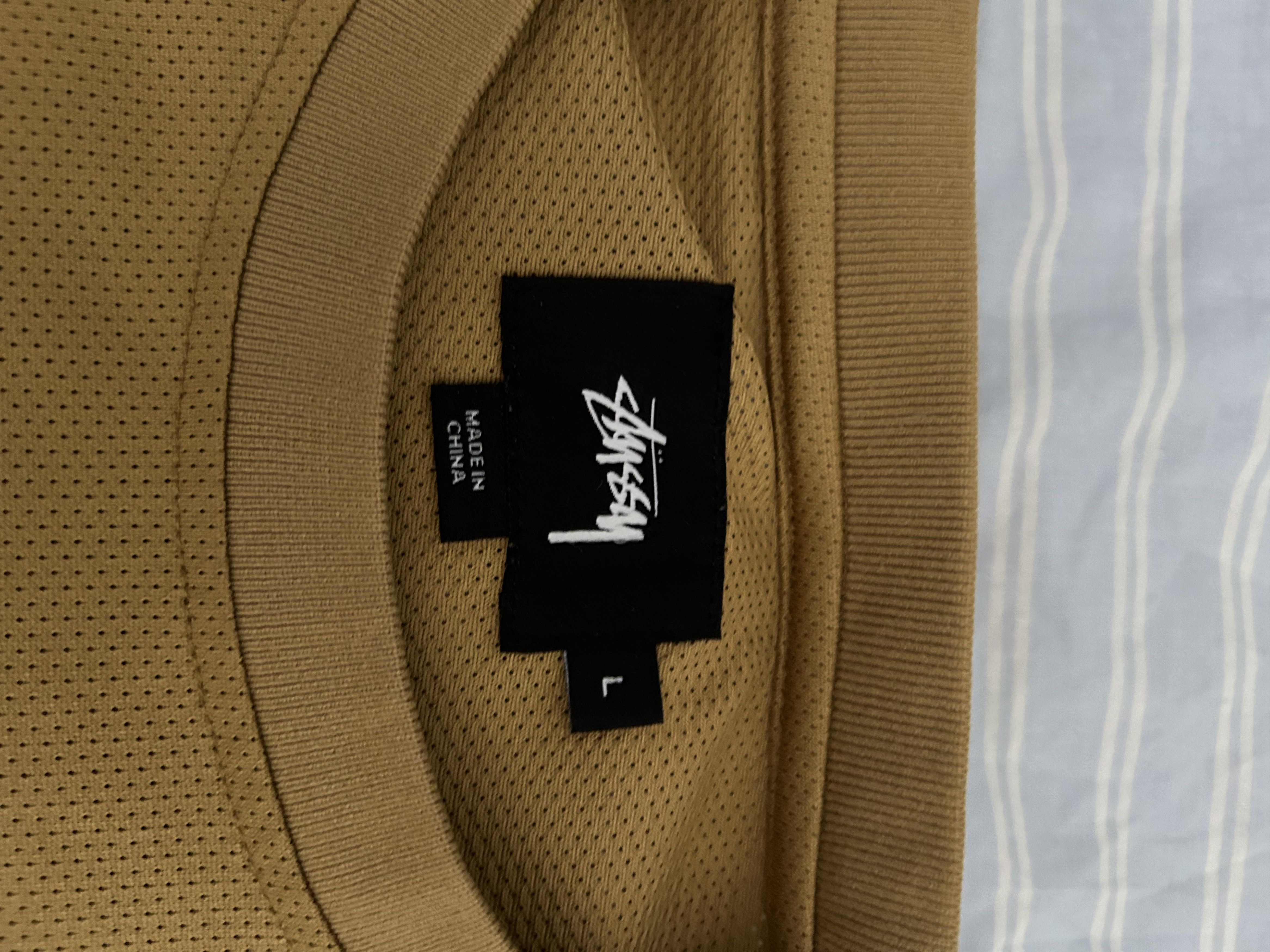 Stussy Stussy Mesh Sports Jersey /gold white Size US L / EU 52-54 / 3 - 3 Thumbnail