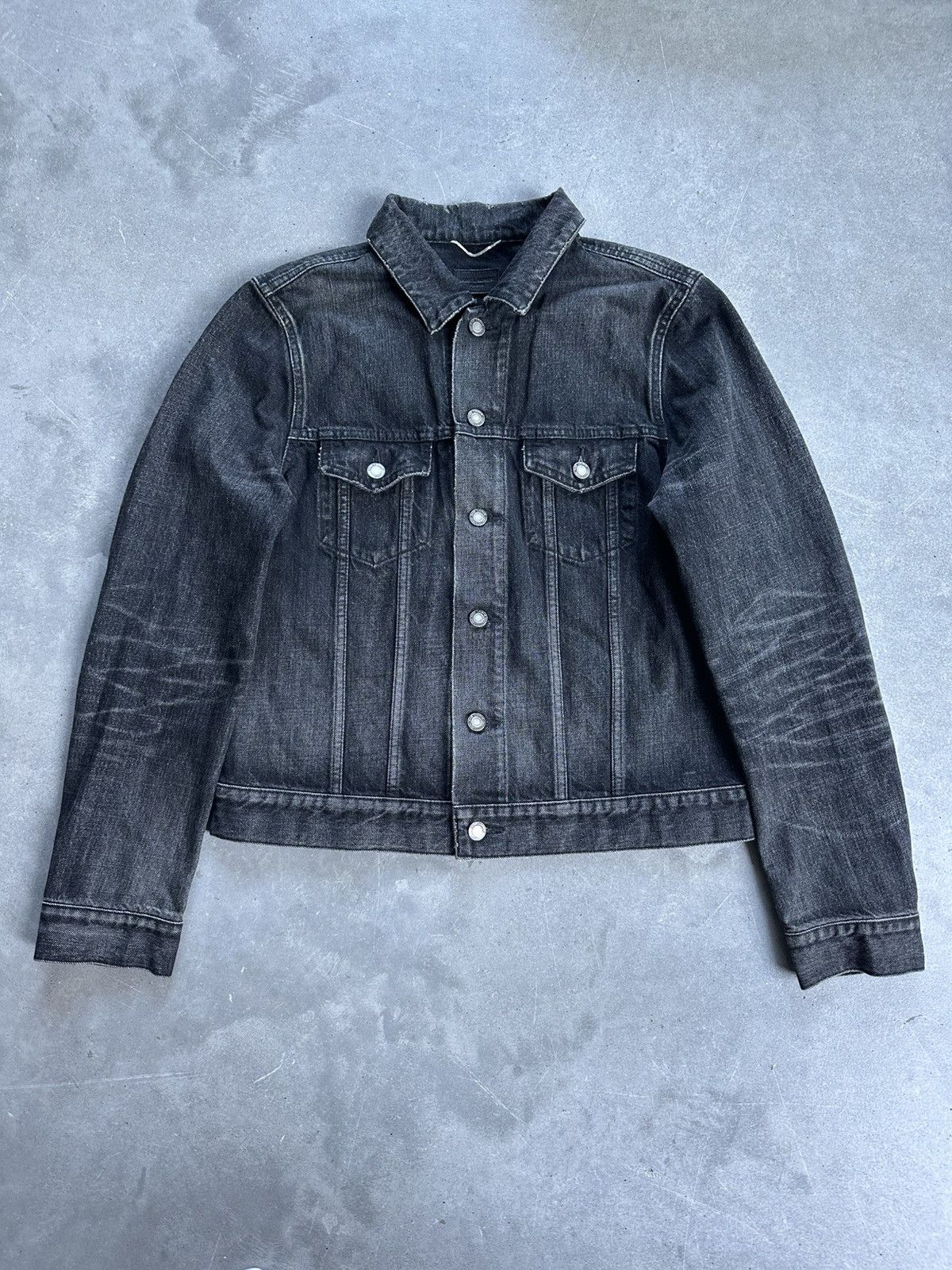Saint Laurent Paris Saint Laurent Denim jacket faded distressed 2019 Size US M / EU 48-50 / 2 - 1 Thumbnail