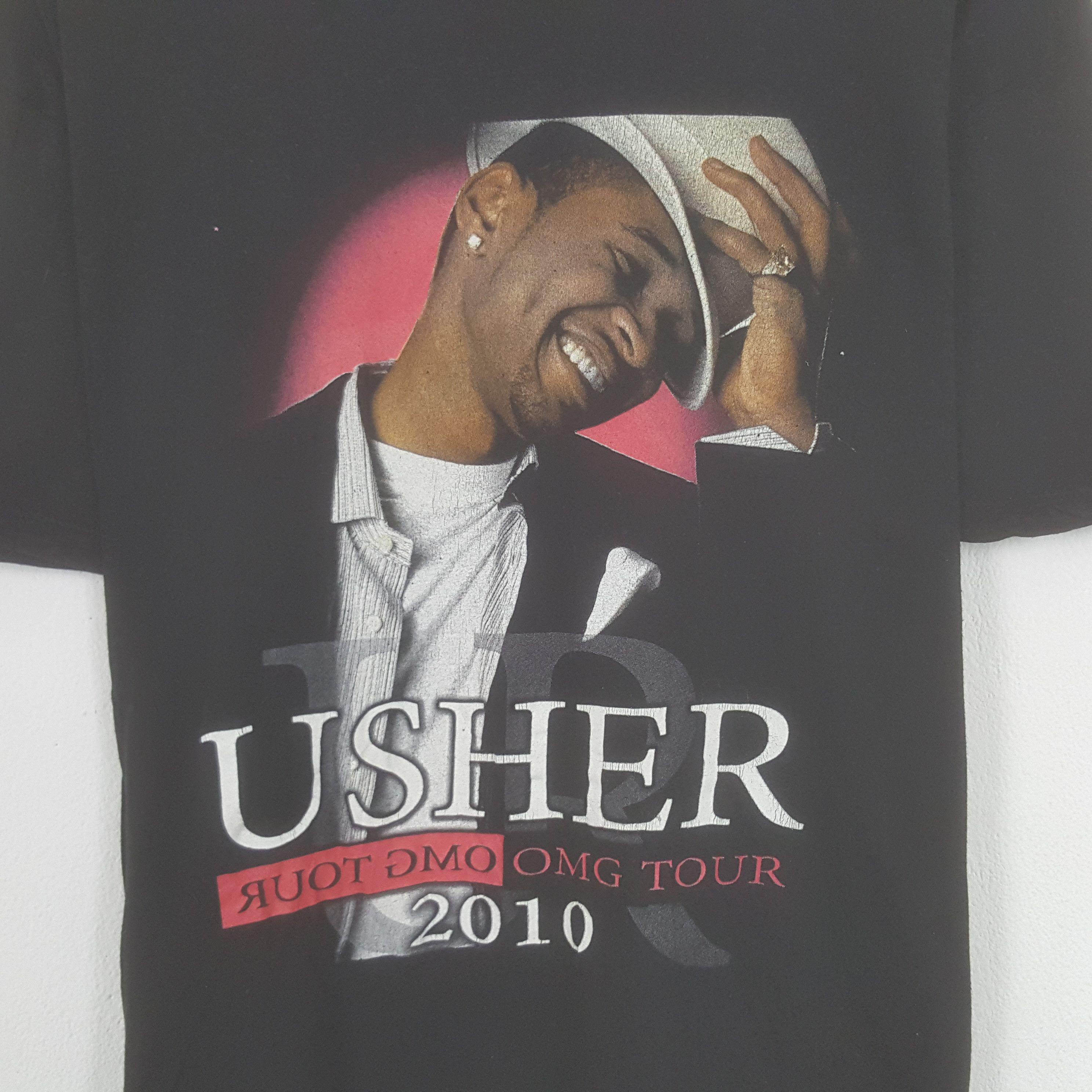 Rap Tees × Vintage Vintage Usher American Rapper Tshirt Size US L / EU 52-54 / 3 - 2 Thumbnail