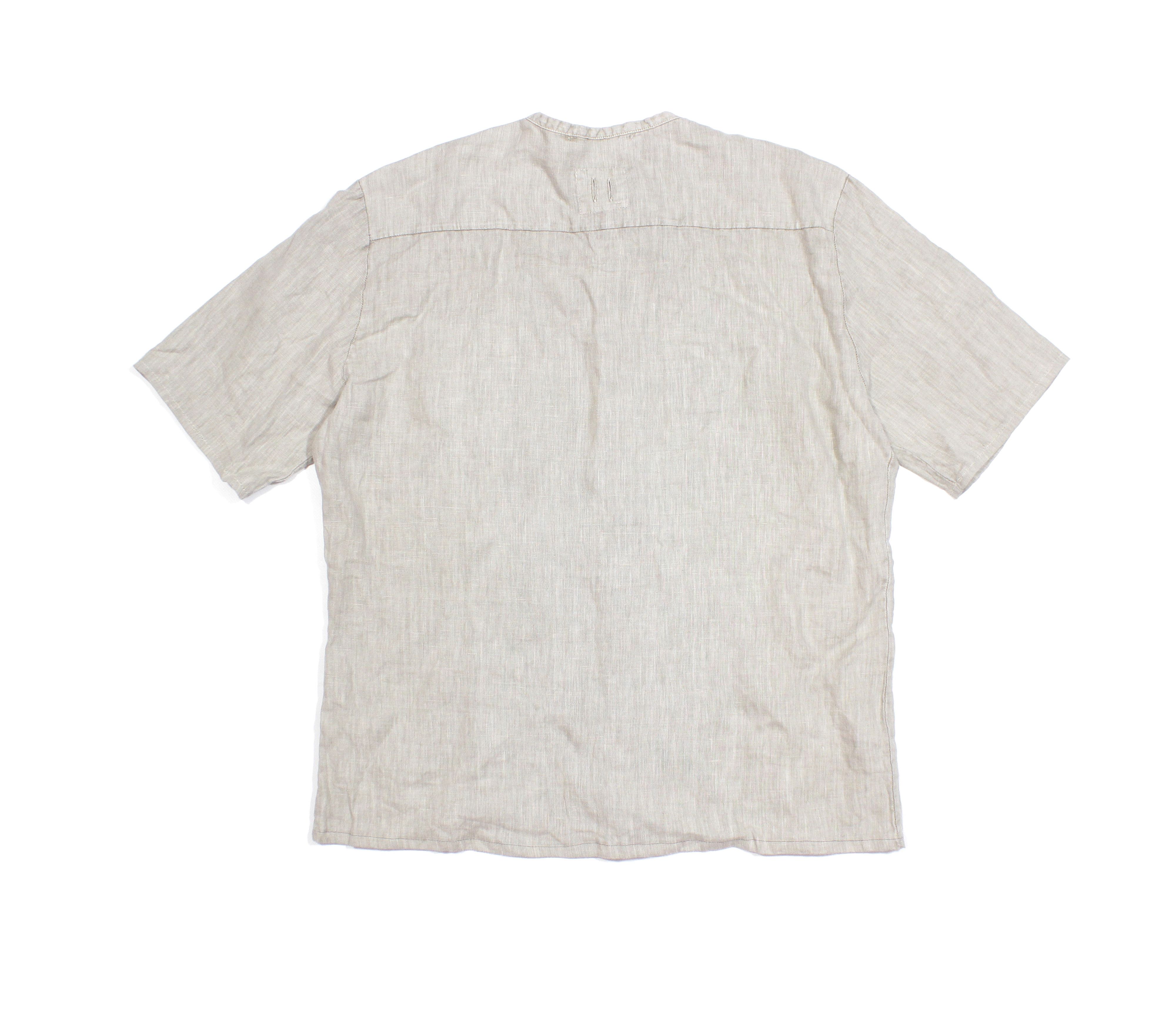 hannes roether Linen Summer Shortsleeve Shirt Size US M / EU 48-50 / 2 - 2 Thumbnail