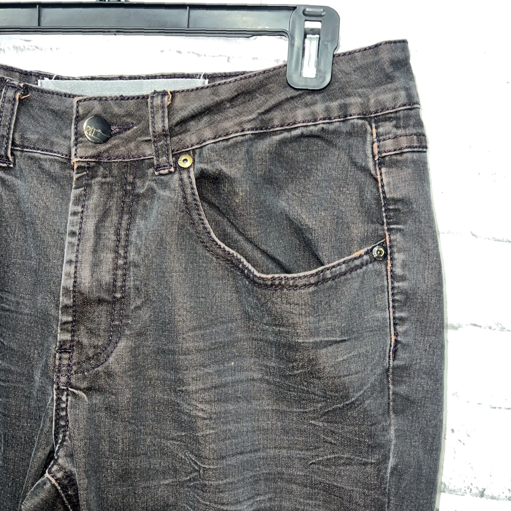 Vintage 21 Gray Cotton Blend Stretchy Jeans Mens Size 30x32 Size US 30 / EU 46 - 2 Thumbnail