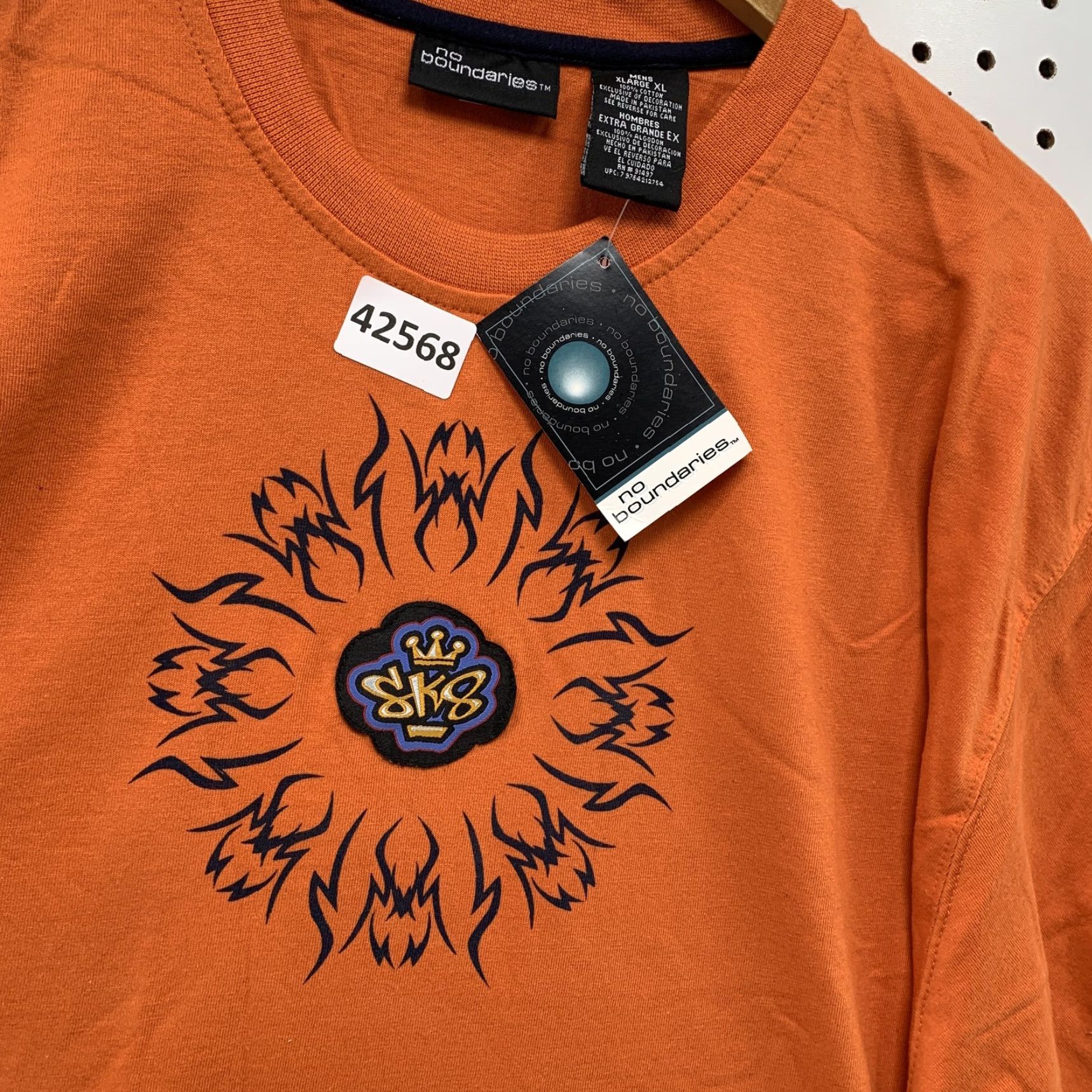 Vintage VINTAGE No Boundaries Graphic Print Shirt Men’s XL Orange Short Sleeve 2000s NWT Size US XL / EU 56 / 4 - 7 Thumbnail