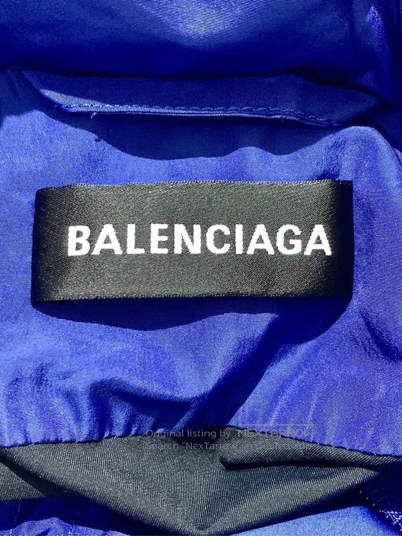 Balenciaga Balenciaga Letter Logo Embroidered Stand Collar Zipper Dow Size US S / EU 44-46 / 1 - 6 Thumbnail