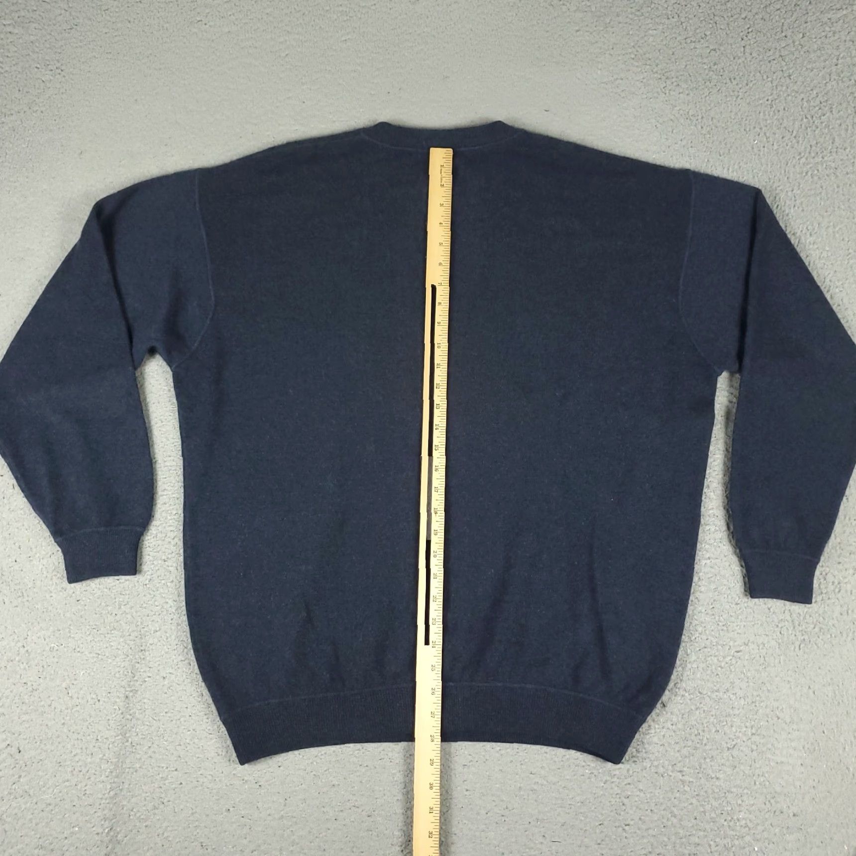 Vintage OGGI Cashmere Sweater Mens Small Blue Crew Neck Pullover Regular Fit Size US S / EU 44-46 / 1 - 5 Thumbnail