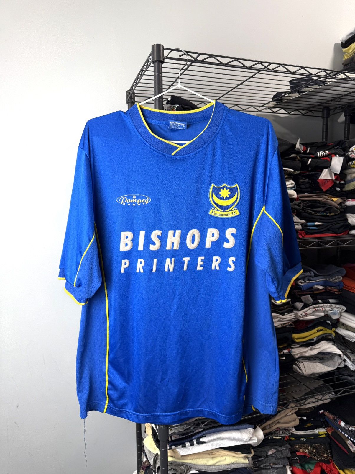 Vintage 90’s Vintage Portsmouth FC Bishops Printers Jersey T Shirt Size US M / EU 48-50 / 2 - 1 Thumbnail