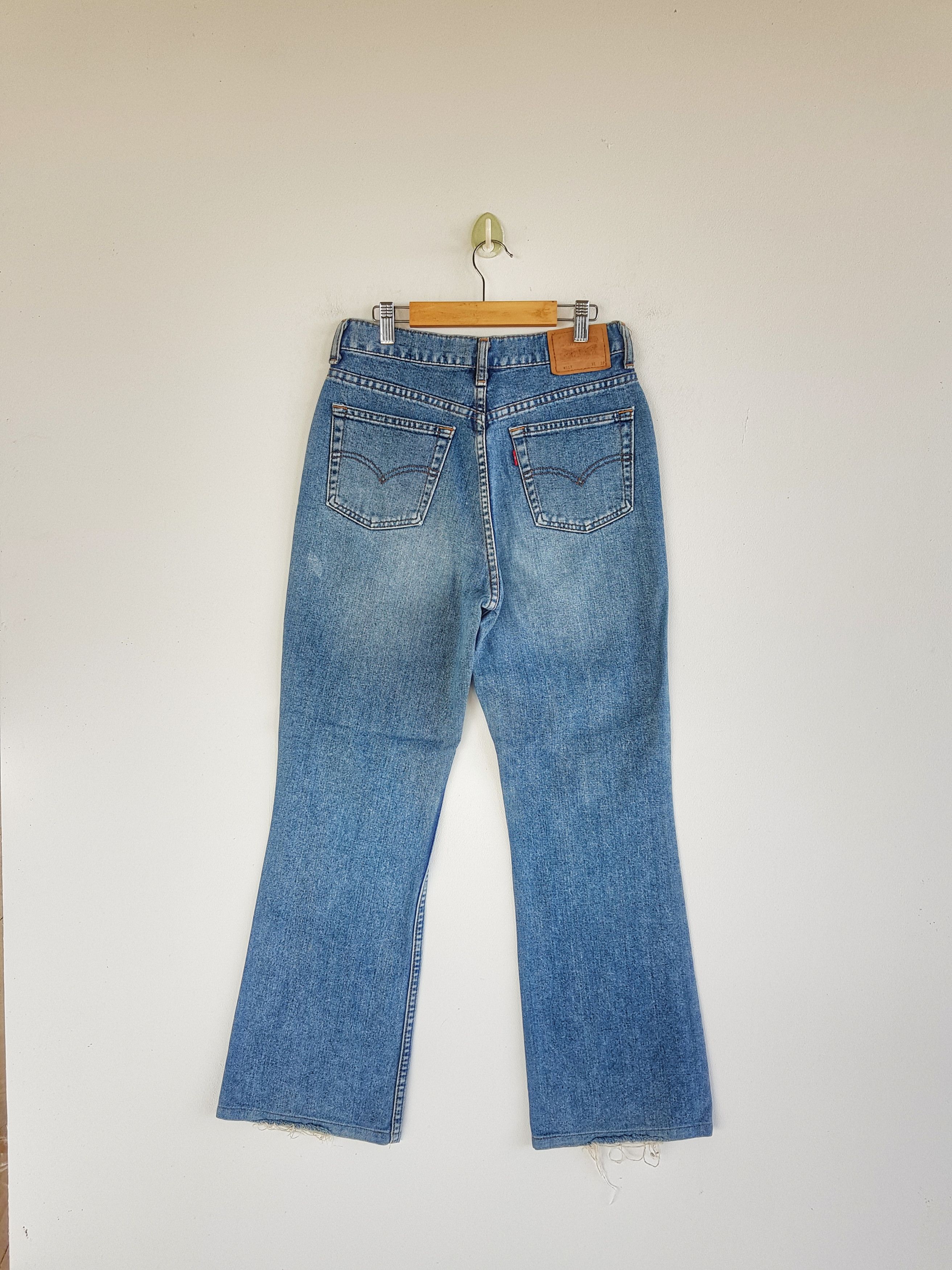 Levi's × Vintage Vintage Levis Jeans Flare Levis 517 Denim Boot Cut Pants Size 26" / US 2 / IT 38 - 2 Thumbnail