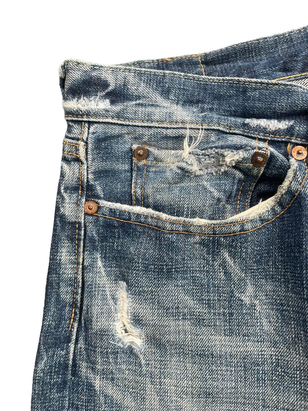 Eternal Eternal Japan Distresed Denim Size 36" / US 14 / IT 50 - 6 Thumbnail