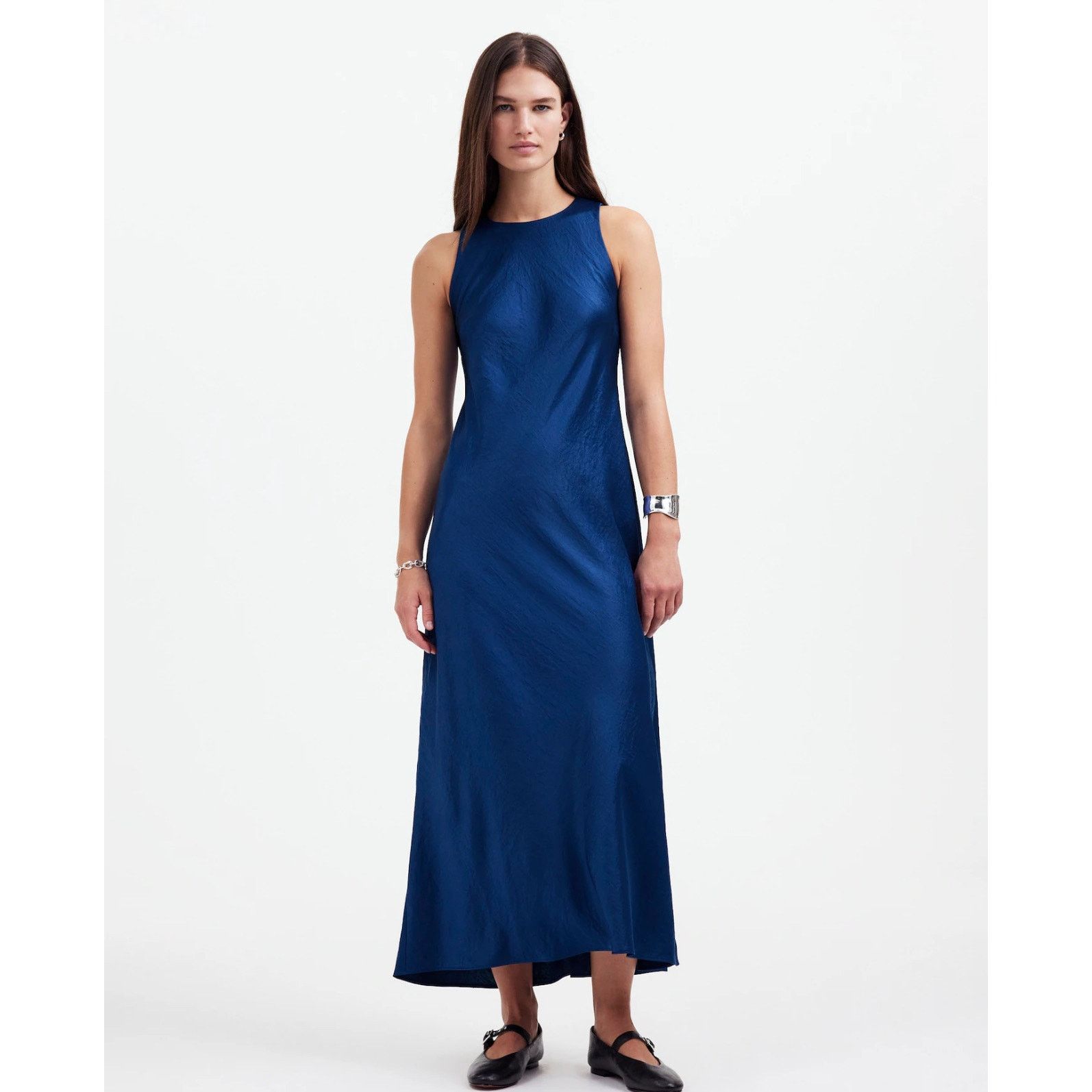 Madewell NWT Madewell Sleeveless Midi Dress Deep Cobalt Blue Size 0 Size XS / US 0-2 / IT 36-38 - 1 Thumbnail