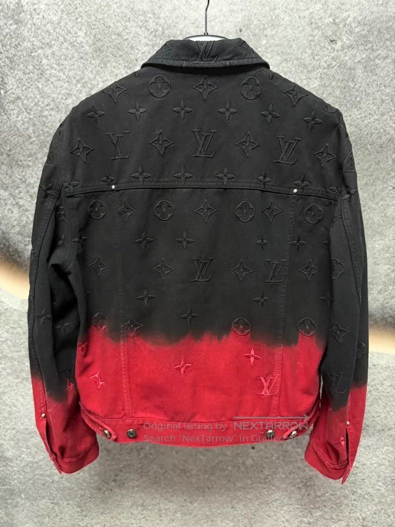 Louis Vuitton Louis Vuitton Black and red gradient denim jacket Size US M / EU 48-50 / 2 - 2 Thumbnail