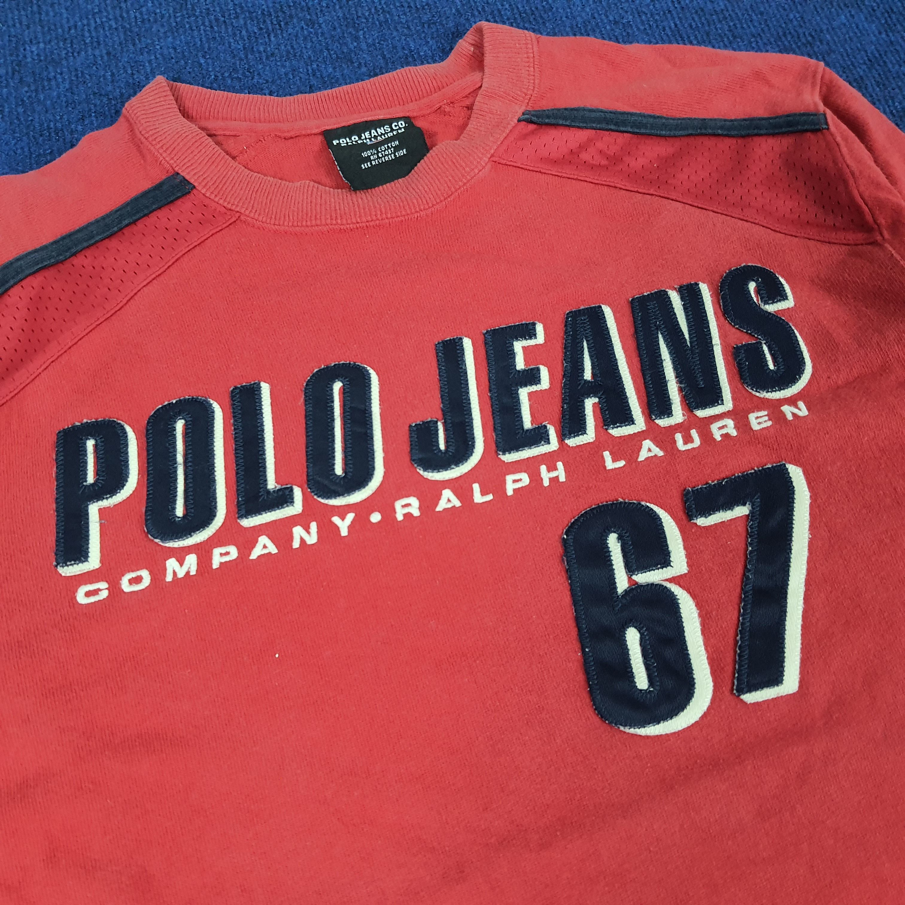 Polo Ralph Lauren × Vintage Vintage Polo Jeans by Ralph Lauren no.67 Sweatshirts Size US M / EU 48-50 / 2 - 2 Thumbnail