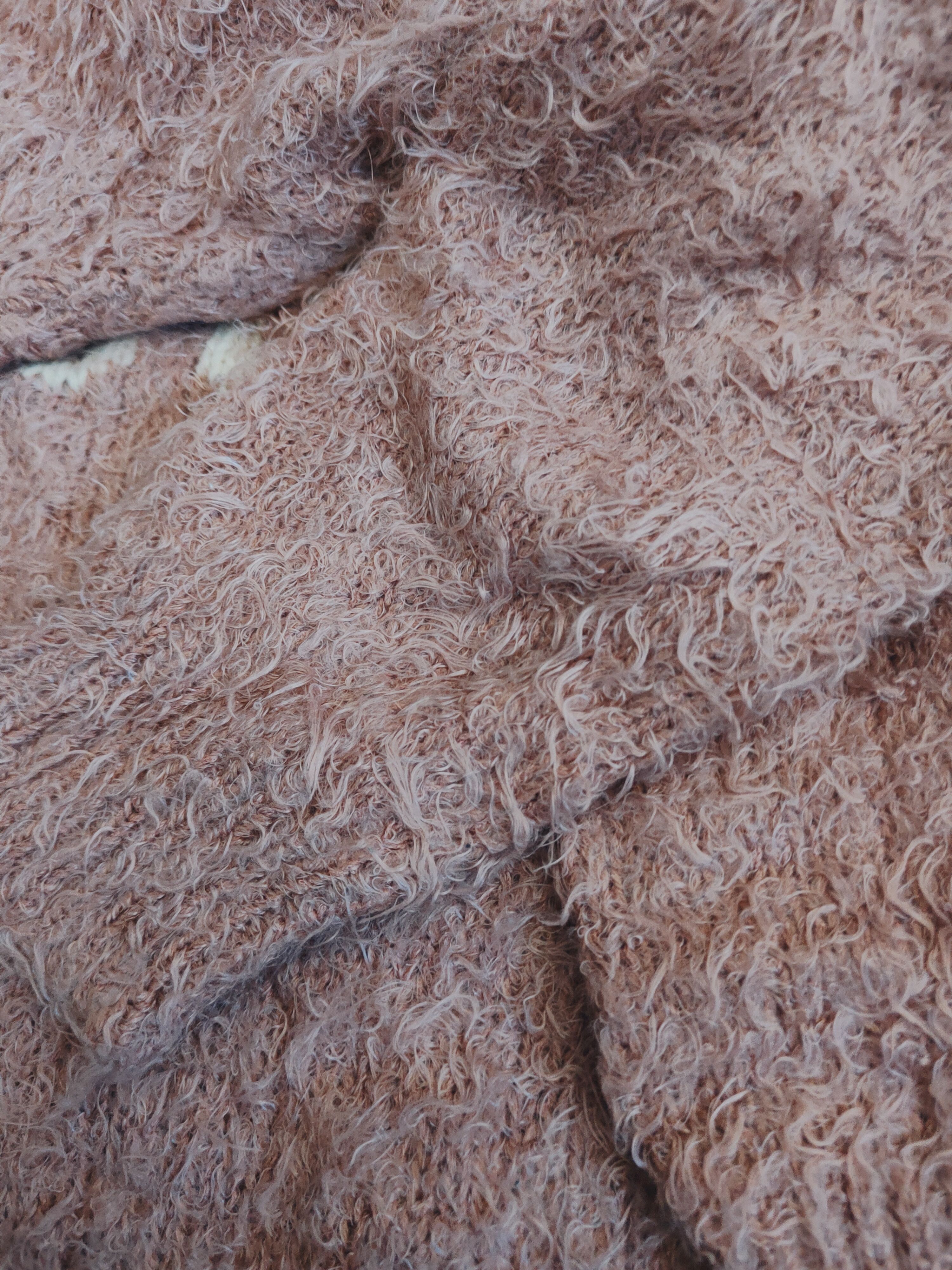 Japanese Brand DL Ingni Dark Peach Fur Mohair Knitwear #46-544 Size M / US 6-8 / IT 42-44 - 12 Thumbnail