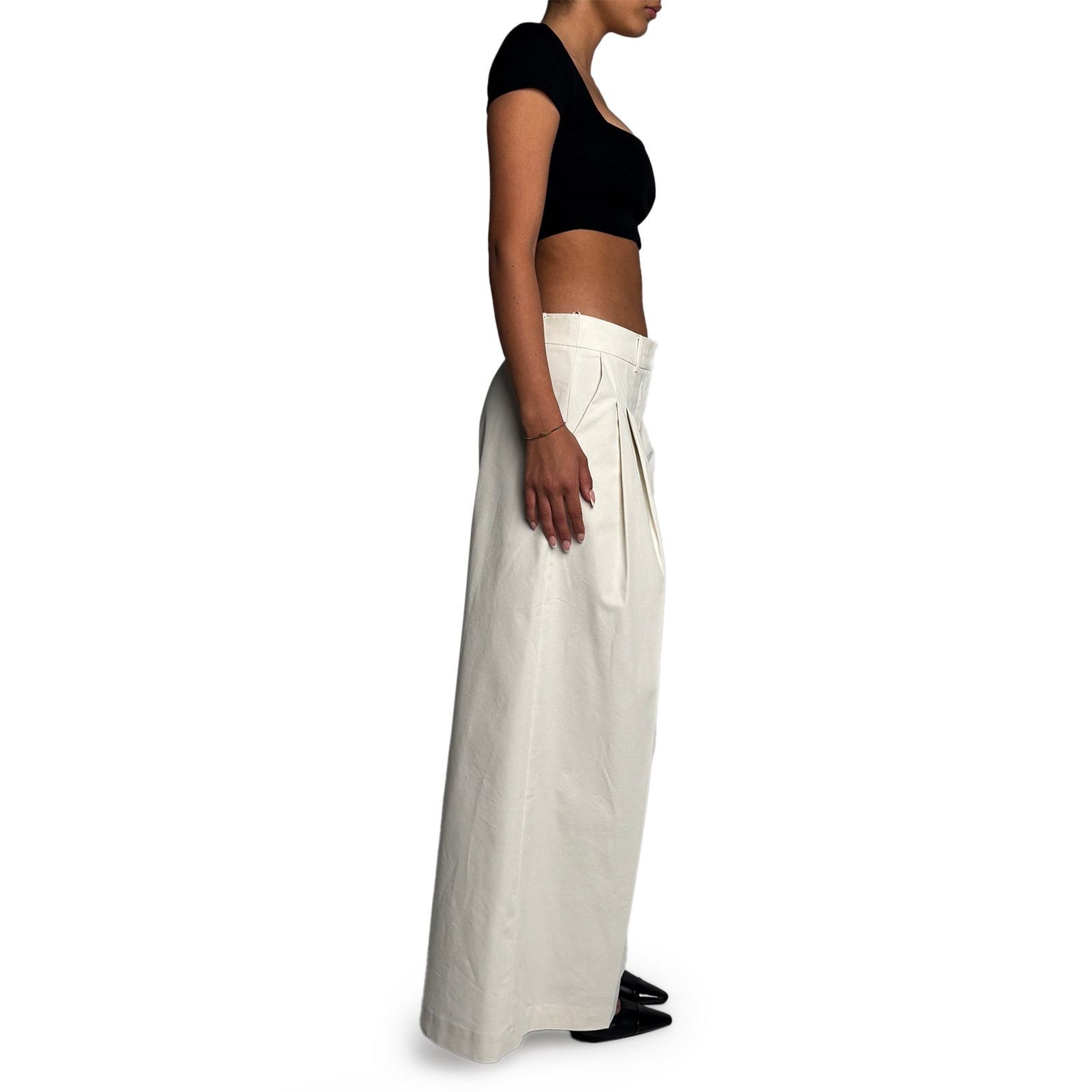 Anna Quan Cream Pants Size 28" / US 6 / IT 42 - 3 Thumbnail
