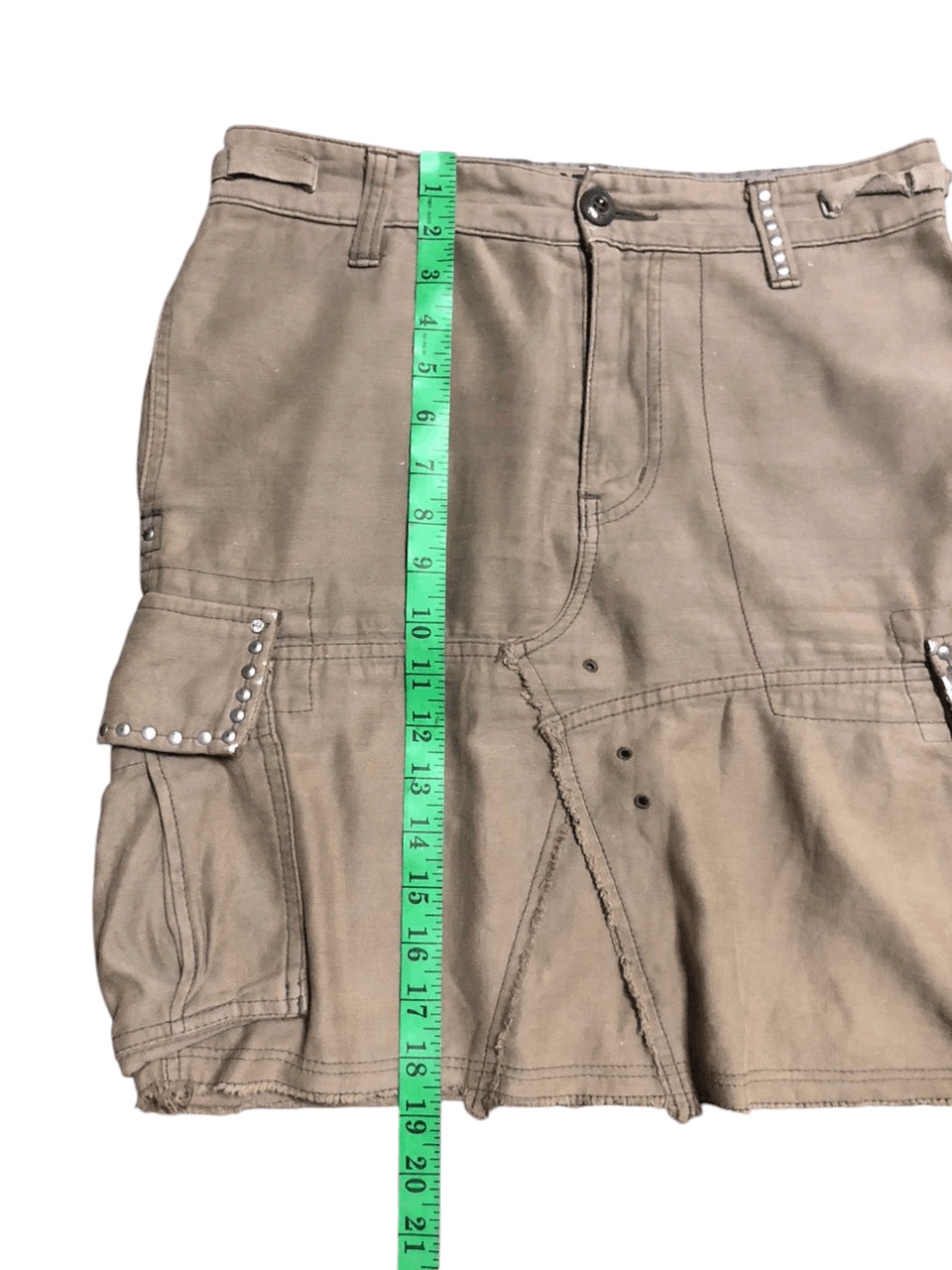 Hysteric Glamour × Japanese Brand Hysteric Glamour Bondages Cargo Mini Skirt Distressed Size 31" - 22 Thumbnail