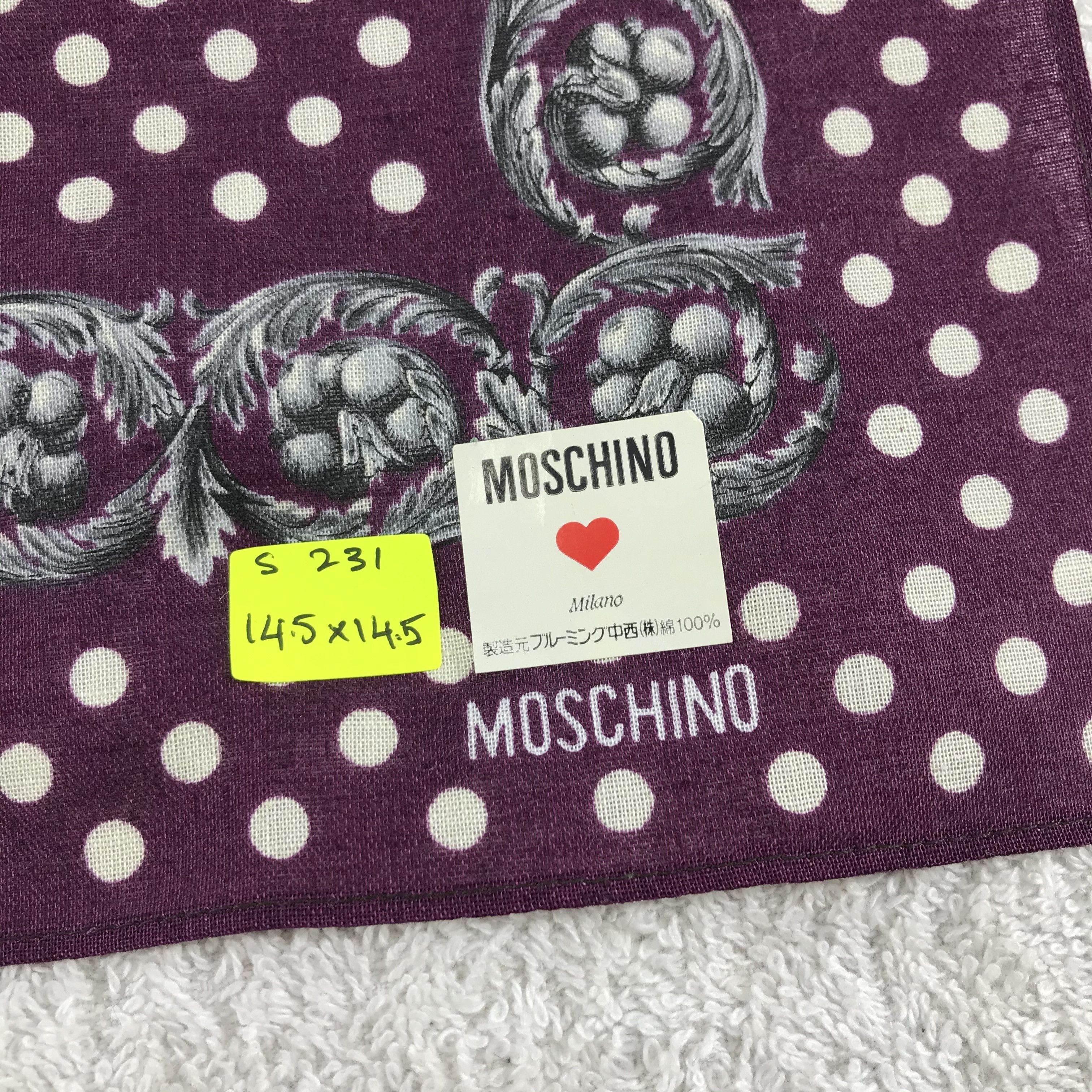 Moschino × Vintage Vintage Moschino Bandana / Handkerchief / Neckerchief - S231 Size ONE SIZE - 5 Thumbnail