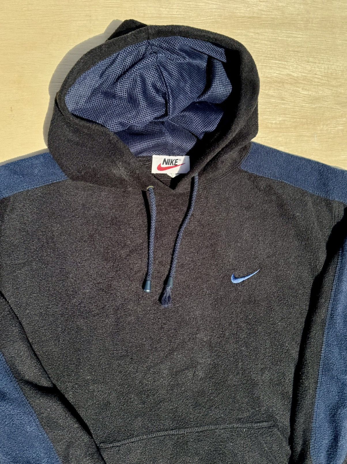 Nike × Vintage Nike Vintage 90’s Fleece Rap Hip Hop Pullover Hoodie Size US L / EU 52-54 / 3 - 5 Thumbnail