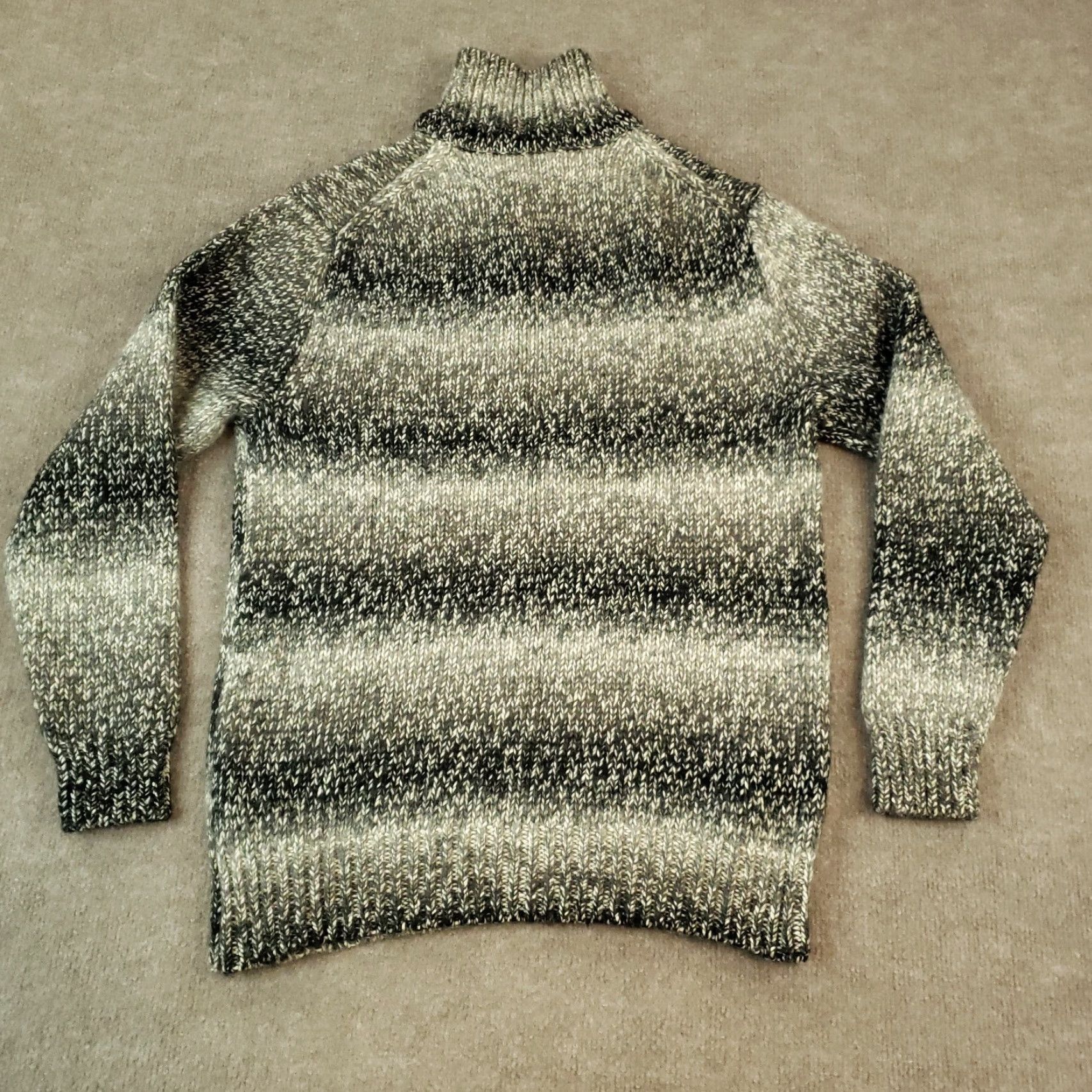 Gap VINTAGE Gap Sweater Womens Medium Gray 1/4 Zip Pullover Long Sleeve Mock Neck Size M / US 6-8 / IT 42-44 - 7 Thumbnail