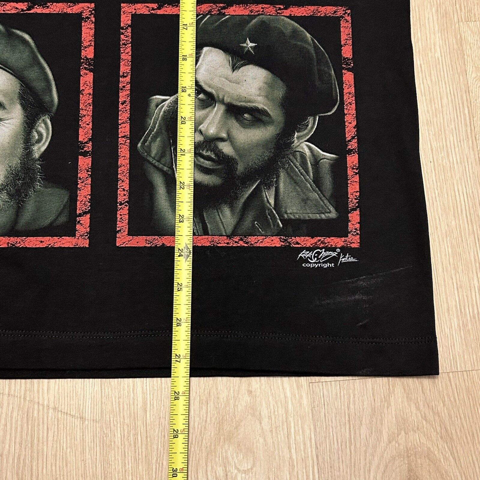 Rap Tees × Vintage Vintage 90s El Che Guevara Portrait Guerilla Black T Shirt Size US M / EU 48-50 / 2 - 8 Thumbnail