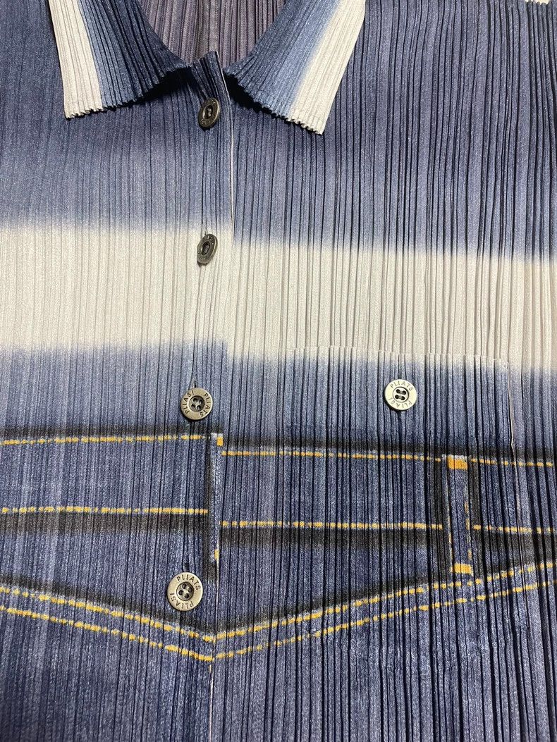 Issey Miyake Issey Miyake Denim printed top Size XL / US 12-14 / IT 48-50 - 5 Thumbnail