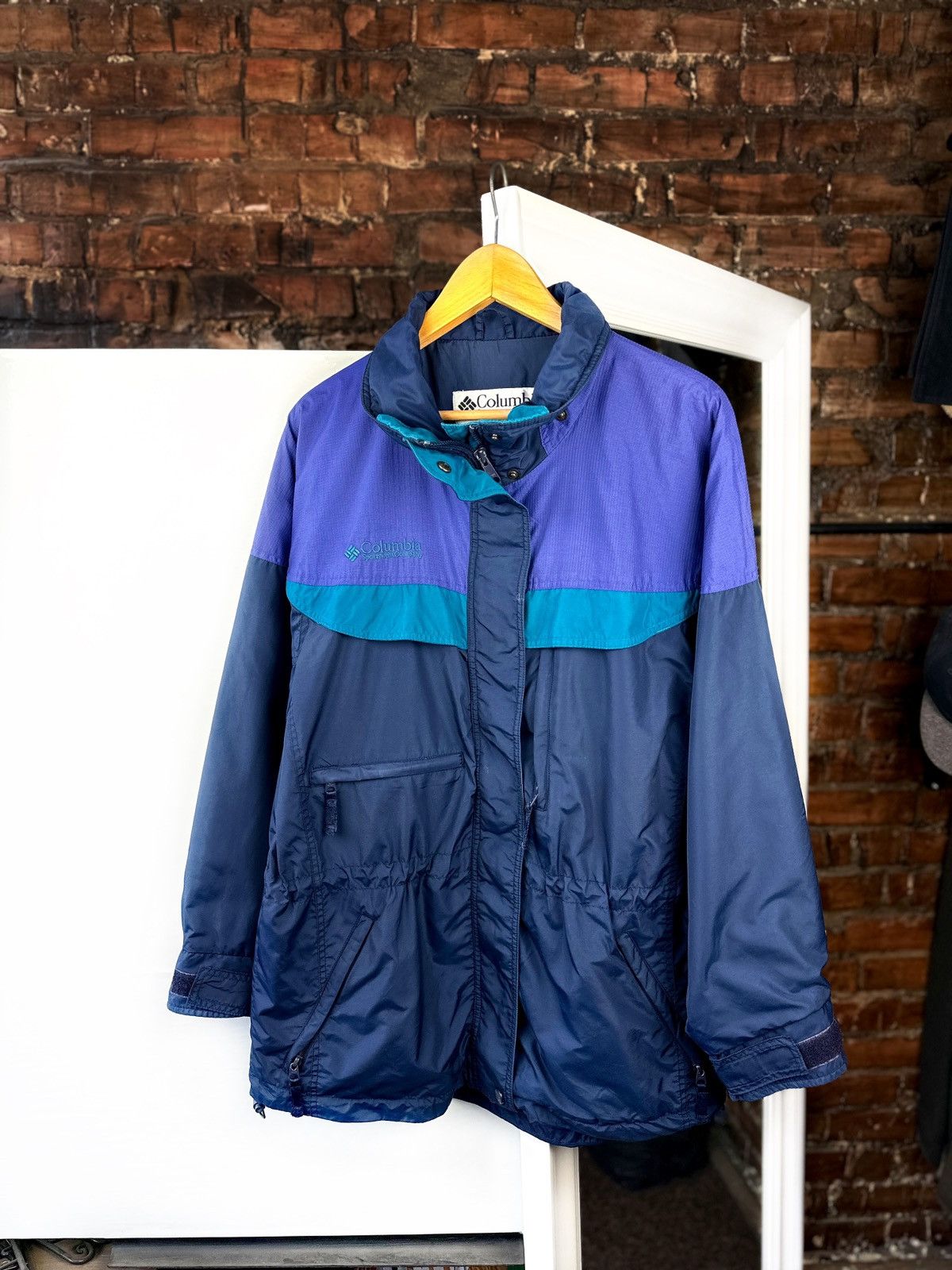 Columbia Vintage Women’s Nylon Jacket Columbia Blue Size: S Size S / US 4 / IT 40 - 1 Thumbnail