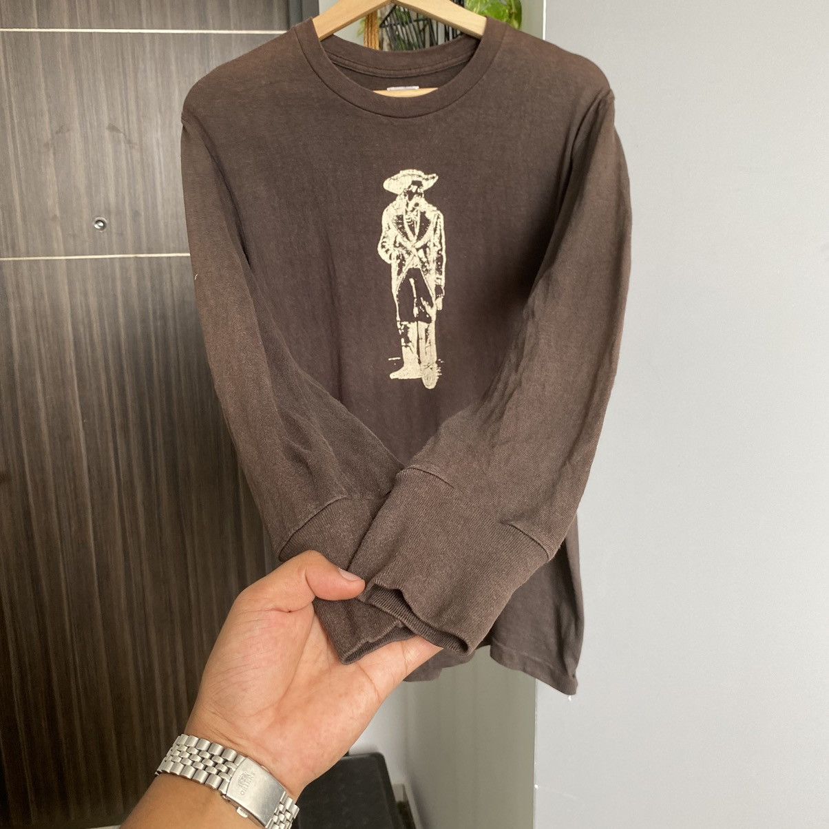 Warehouse & Co. Thrashed Faded Vintage Dubbleworks ERD GRUNGE L/S TSHIRT Size US M / EU 48-50 / 2 - 2 Thumbnail